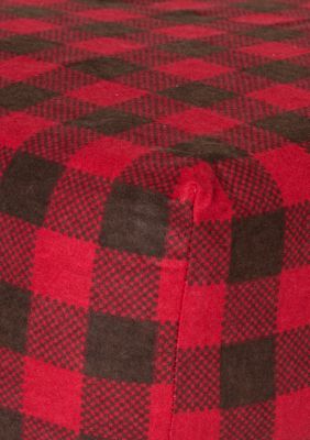 Trend Lab Red And Brown Buffalo Check Flannel Fitted Crib Sheet