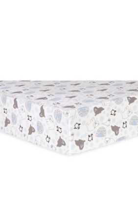 Trend Lab Igloo Friends Flannel Fitted Crib Sheet Belk