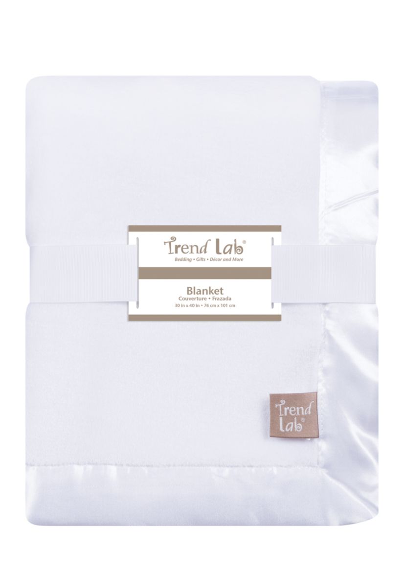 White Plush Baby Blanket