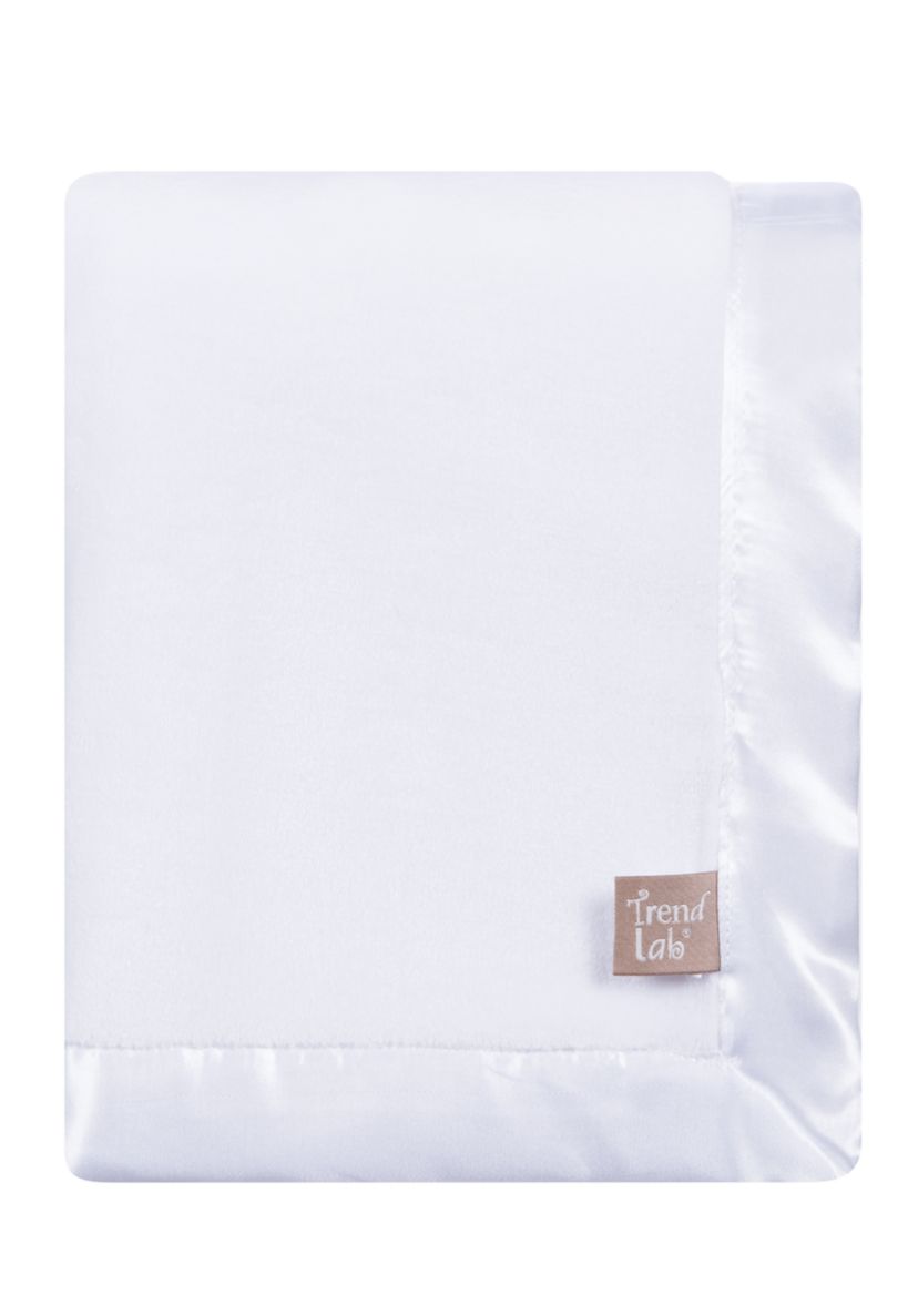White Plush Baby Blanket