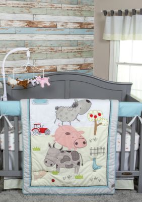 Trend Lab Farm Stack 4 Piece Crib Bedding Set Belk