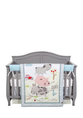 Trend Lab Farm Stack 4 Piece Crib Bedding Set Belk