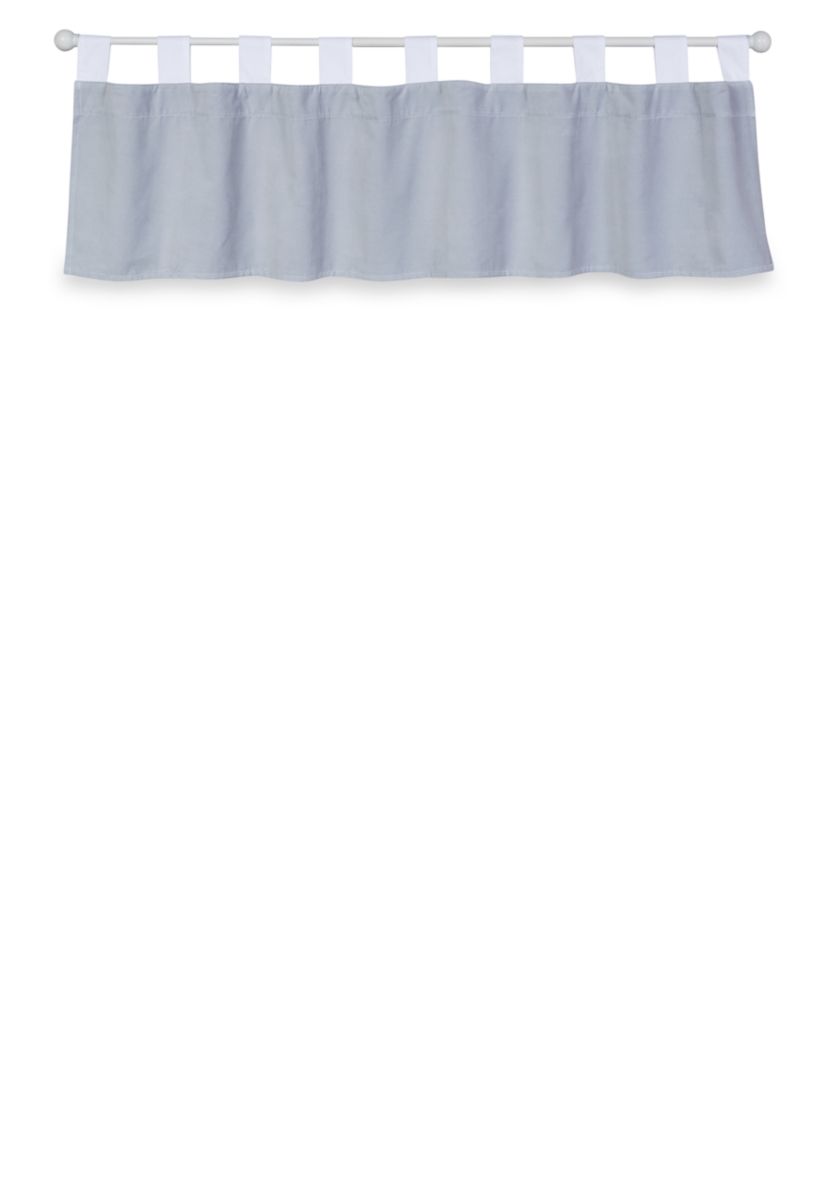 Gray Washed Velvet Window Valance