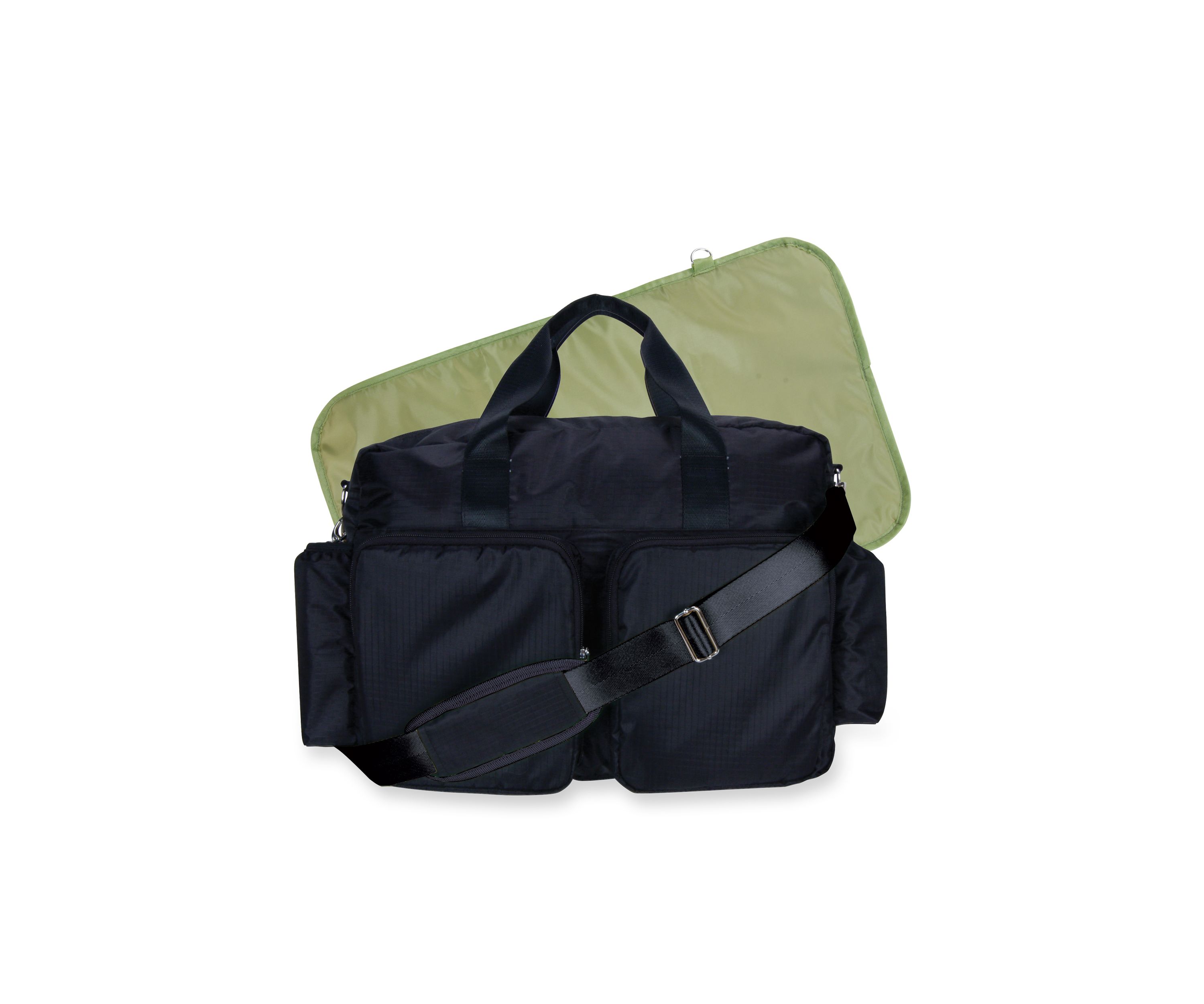 Solid Deluxe Duffle Diaper Bag