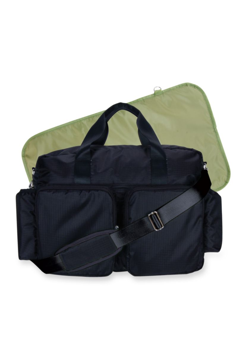 Solid Deluxe Duffle Diaper Bag