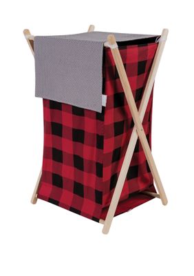Trend Lab Baby Red And Black Buffalo Check Hamper Set Belk