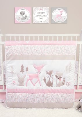 Sammy And Lou Baby Sweet Forest Friends 4 Piece Crib Bedding Set