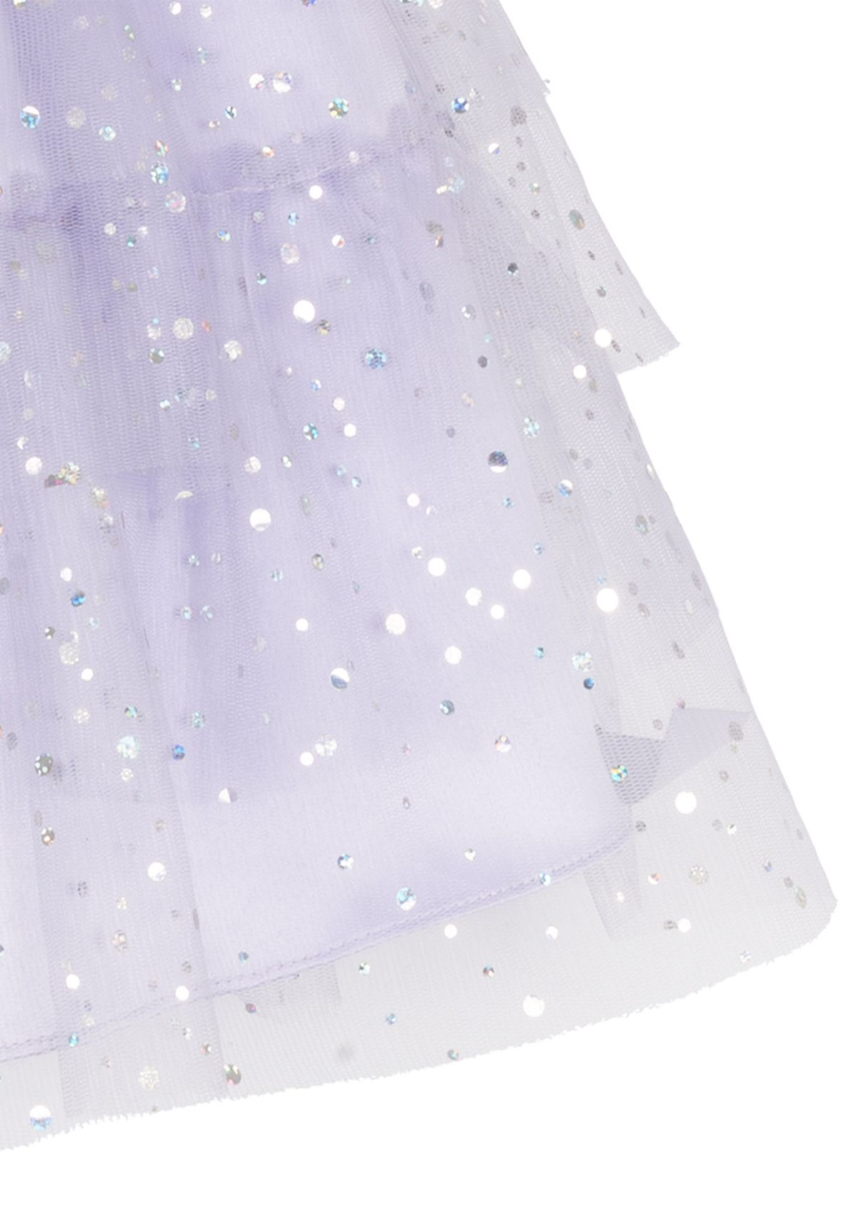 Toddler Girls Metallic Foil Dot Mesh Dress