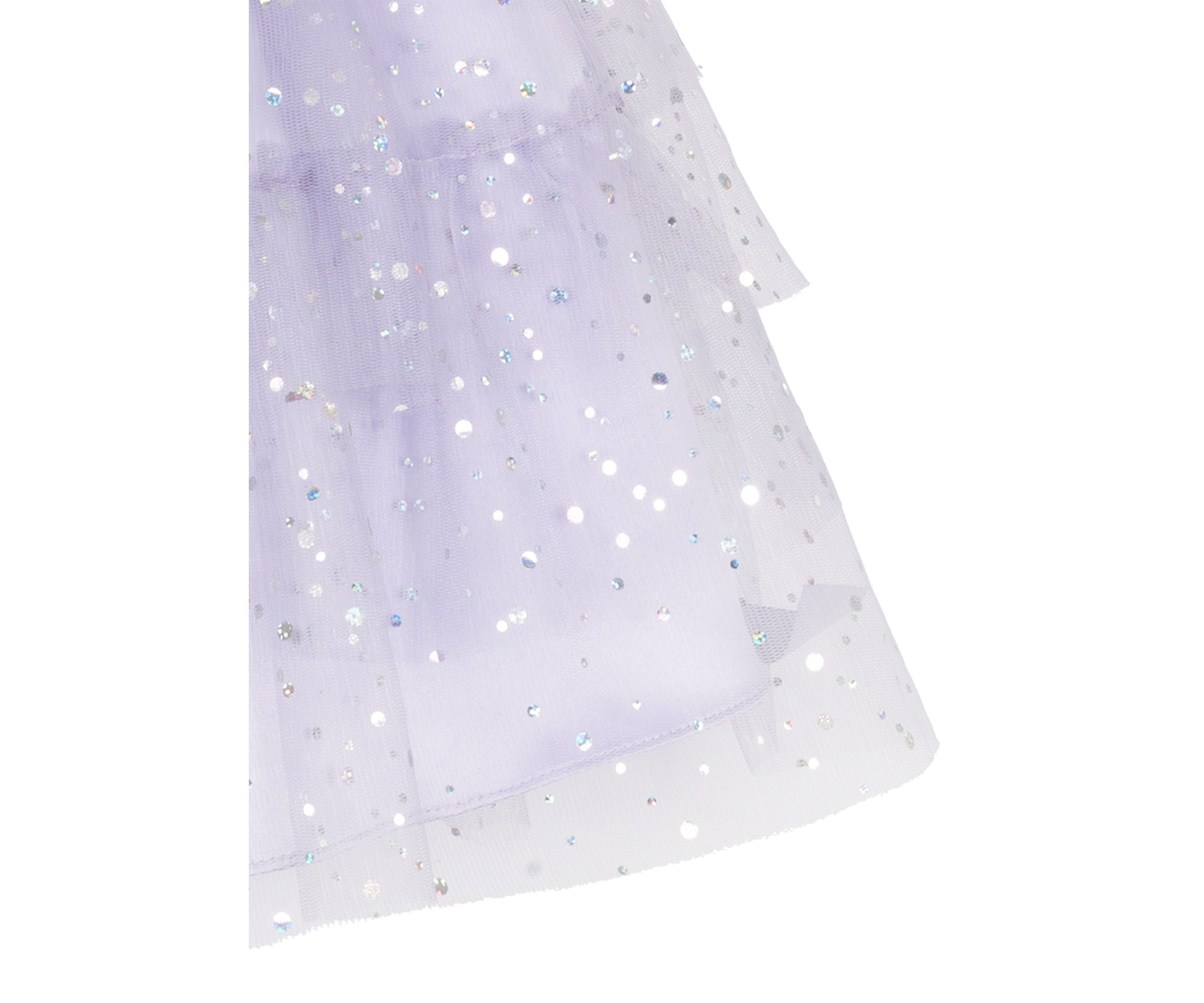 Toddler Girls Metallic Foil Dot Mesh Dress