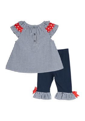 Baby Girl Outfit 9-12 Month Girl Clothes Baby Ruffle Shirt Pants