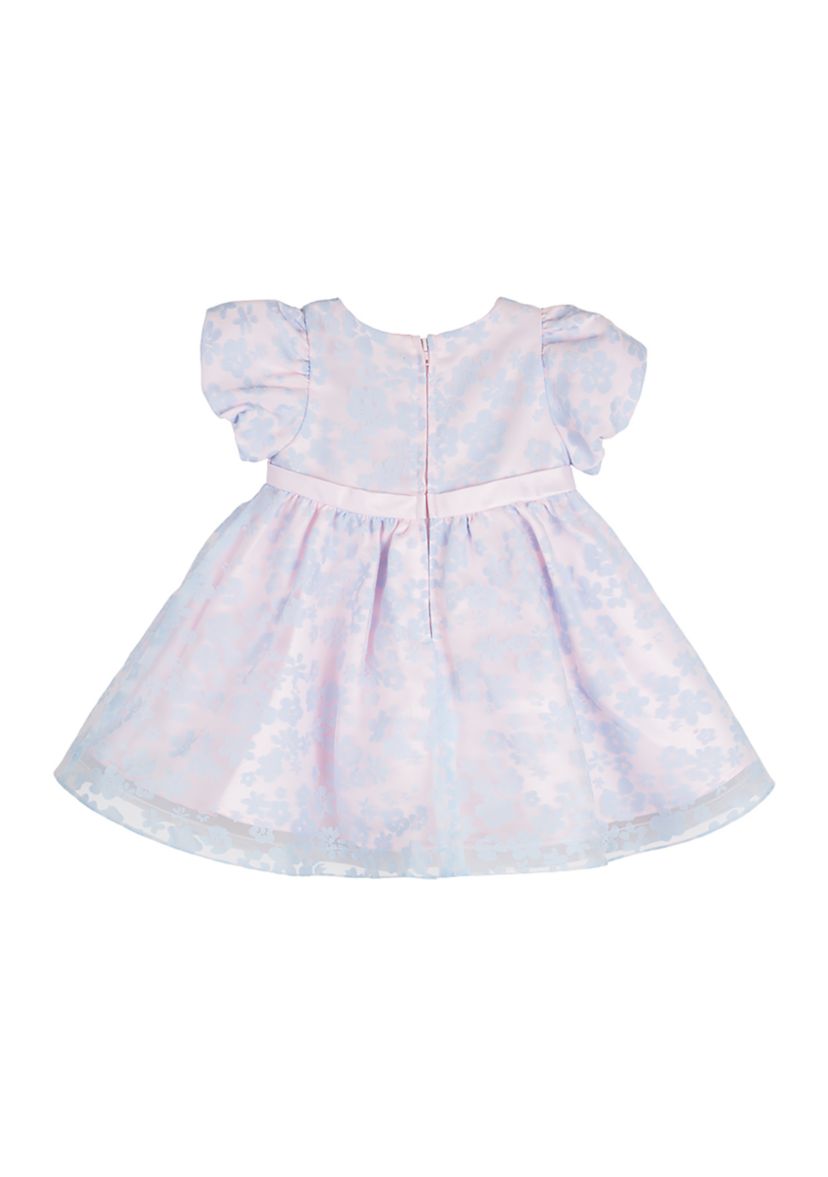 Toddler Girls Floral Printed Organza Dress