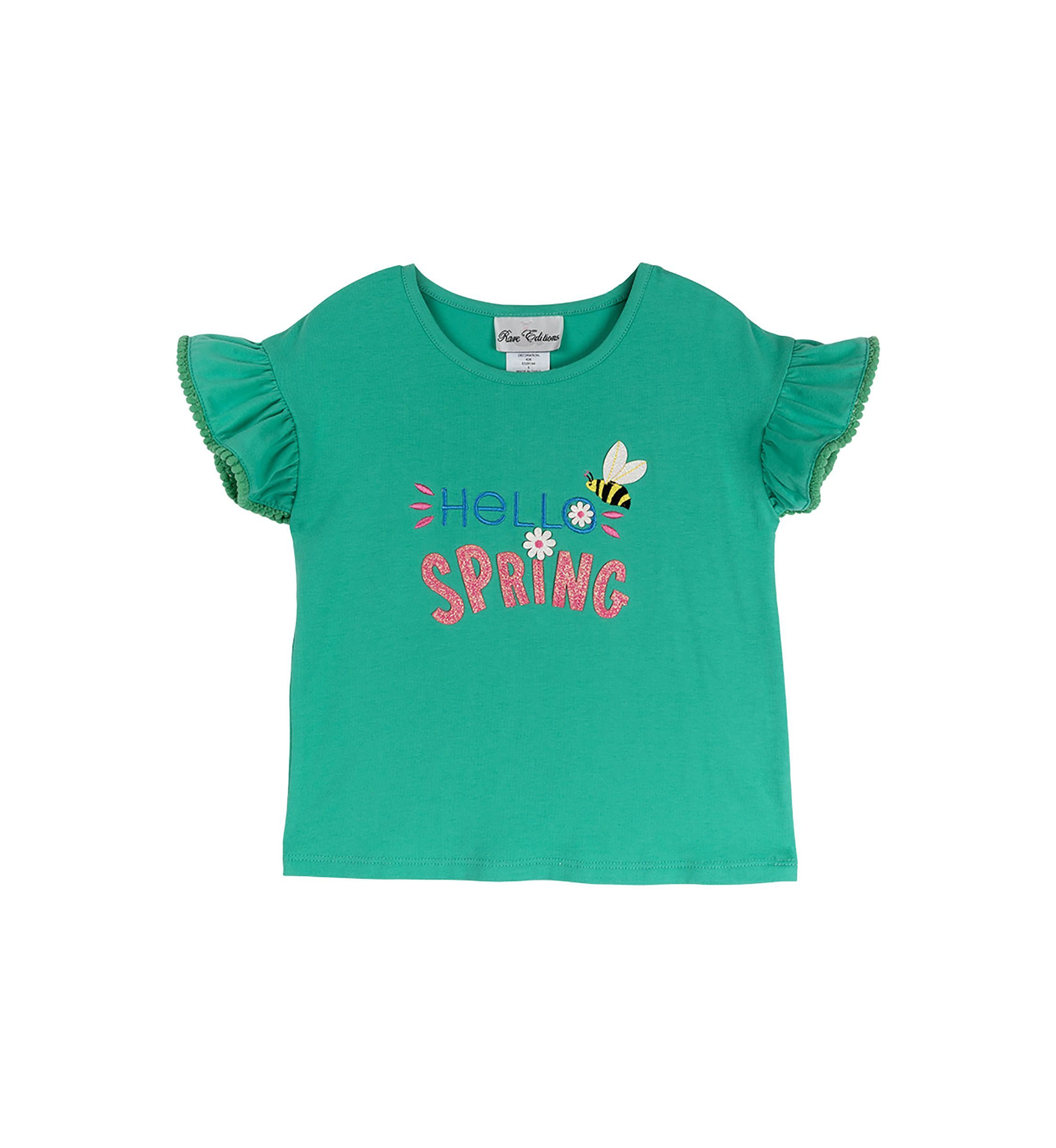 Toddler Girls Knit Appliqué Top