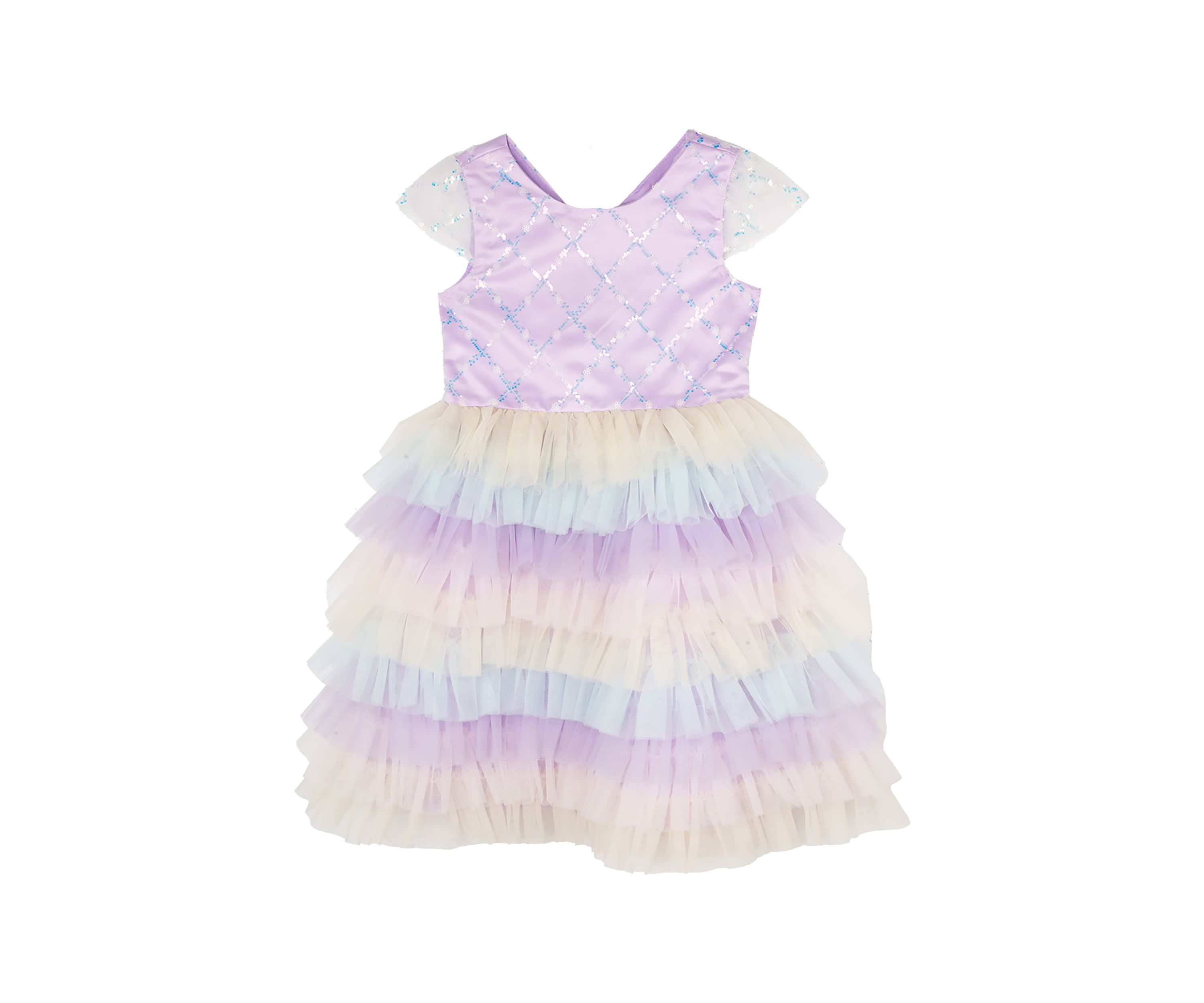 Toddler Girls Sequin Ruffle Dress