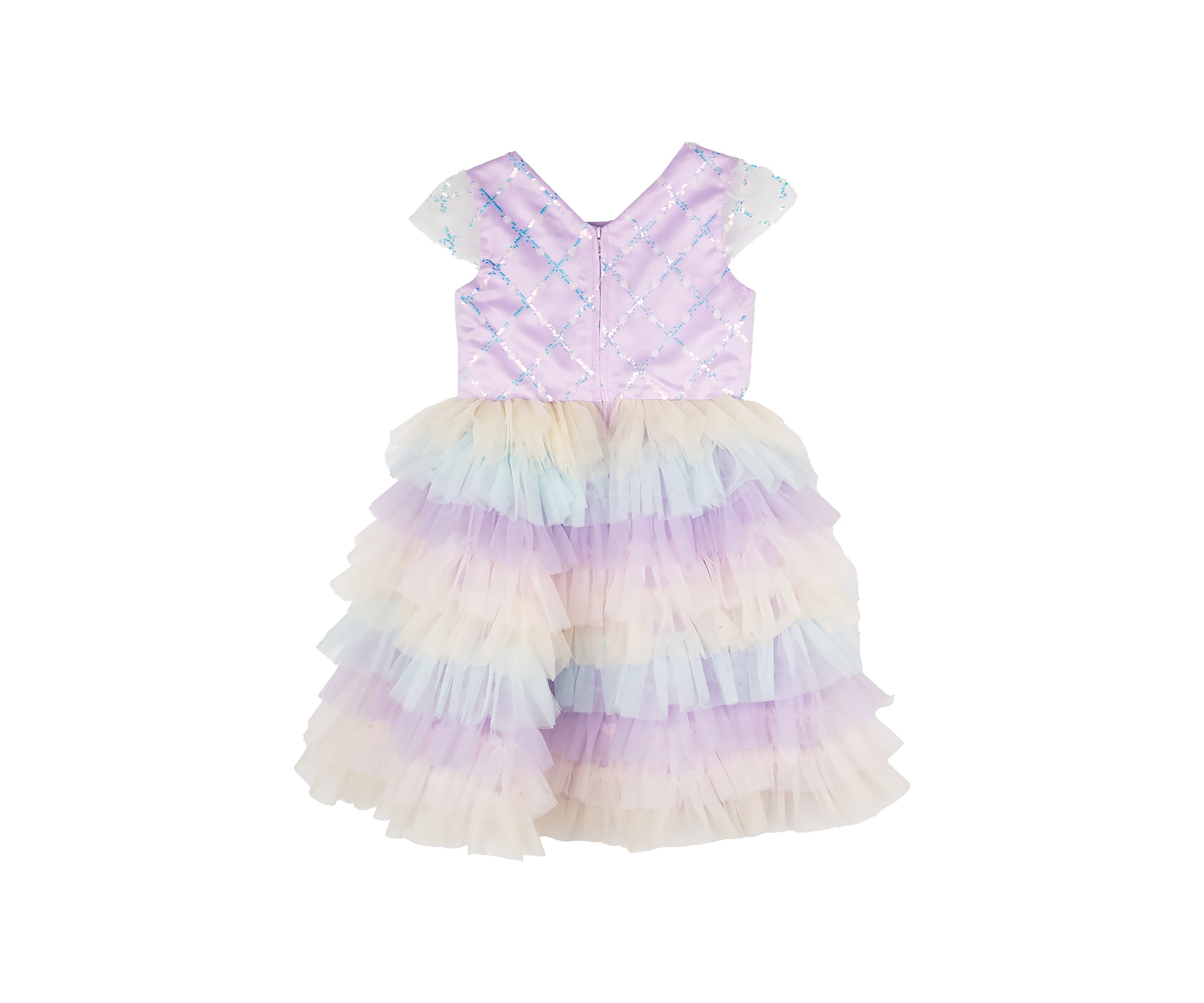 Toddler Girls Sequin Ruffle Dress