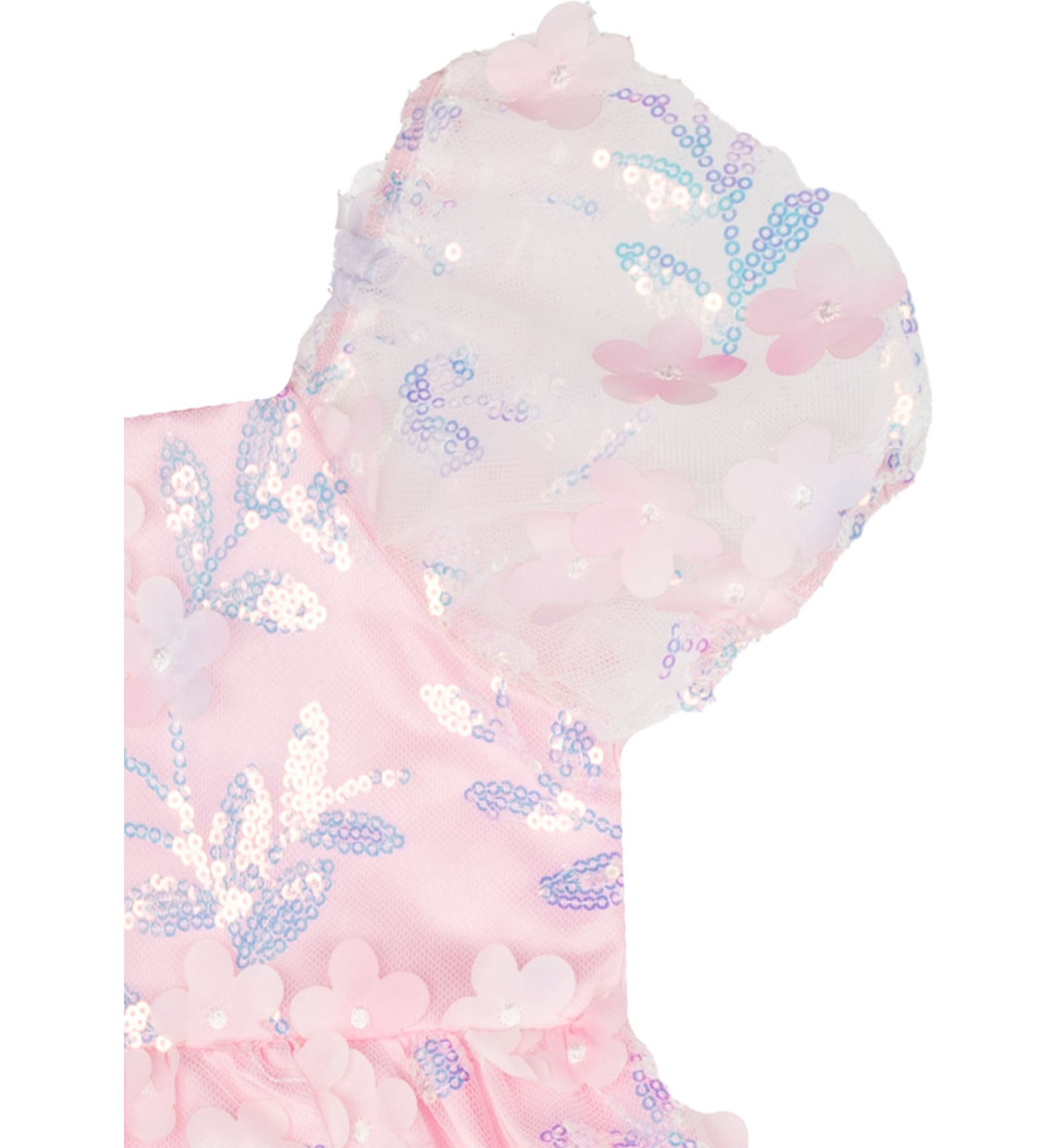 Toddler Girls Floral Sequin Dress
