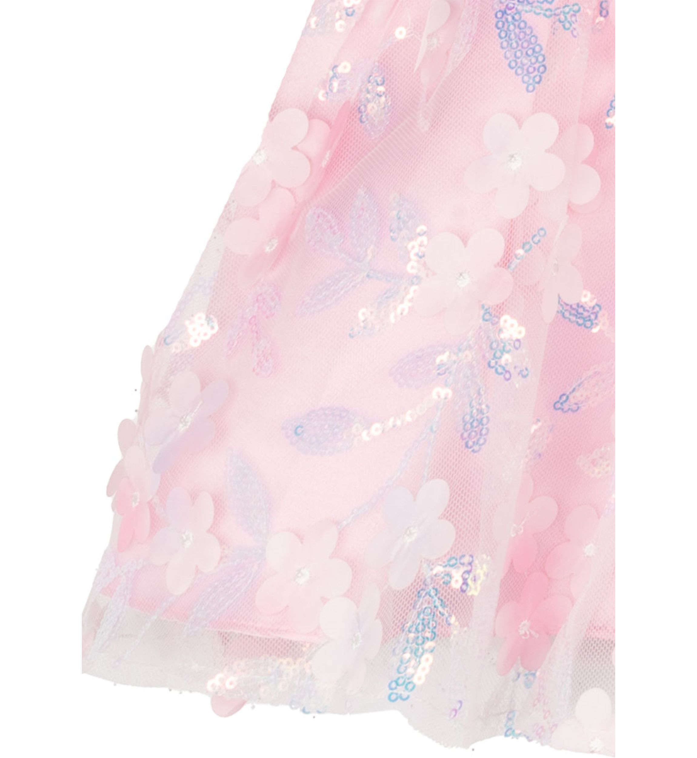 Toddler Girls Floral Sequin Dress