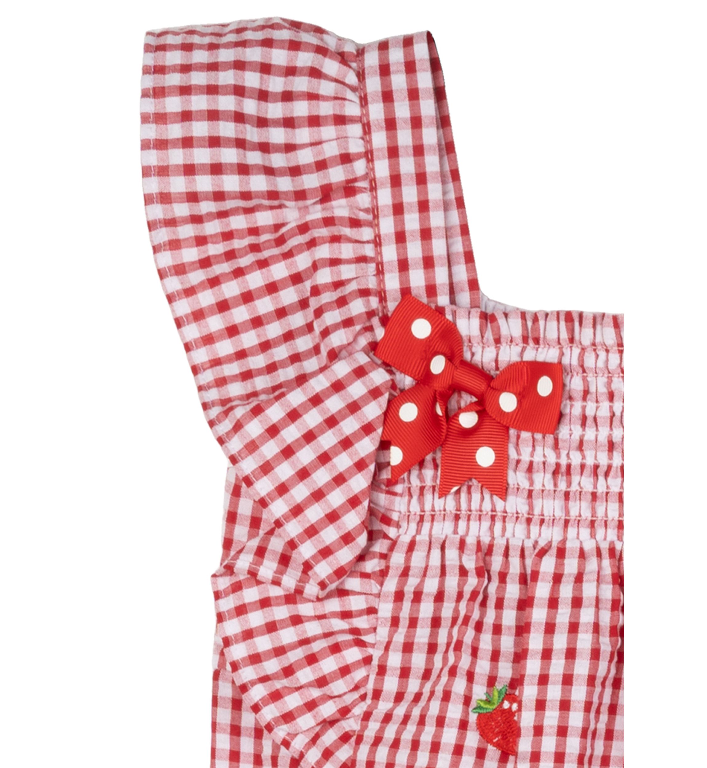 Toddler Girls Seersucker Strawberry Set