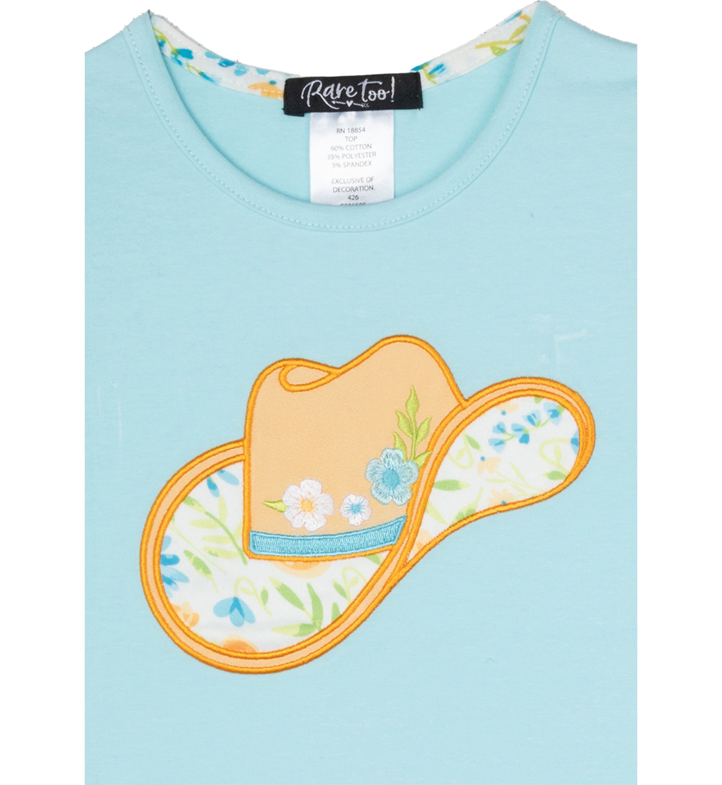Toddler Girls Cowboy Hat Skort Set