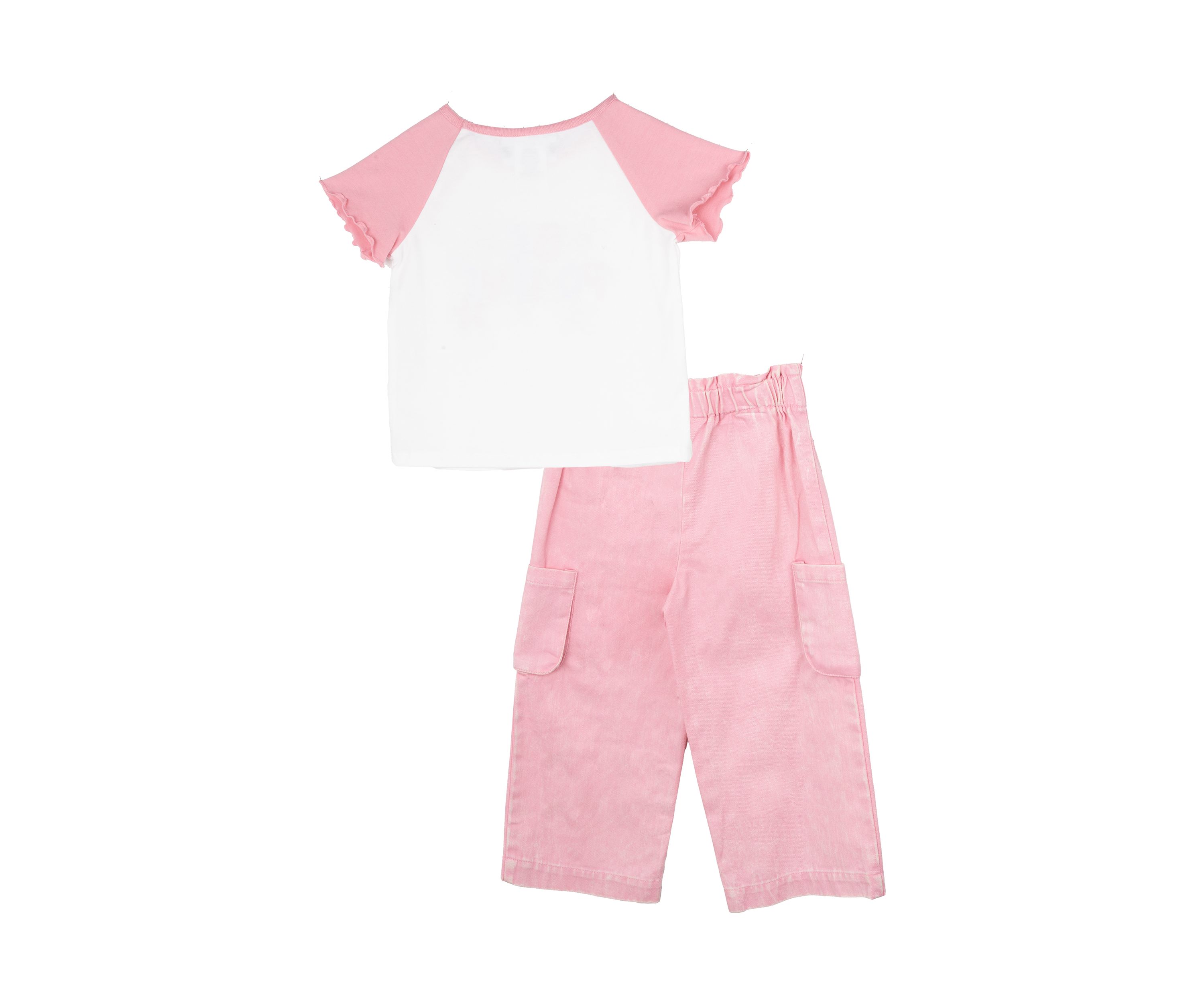 Toddler Girls Graphic T-Shirt and Cargo Joggers Set