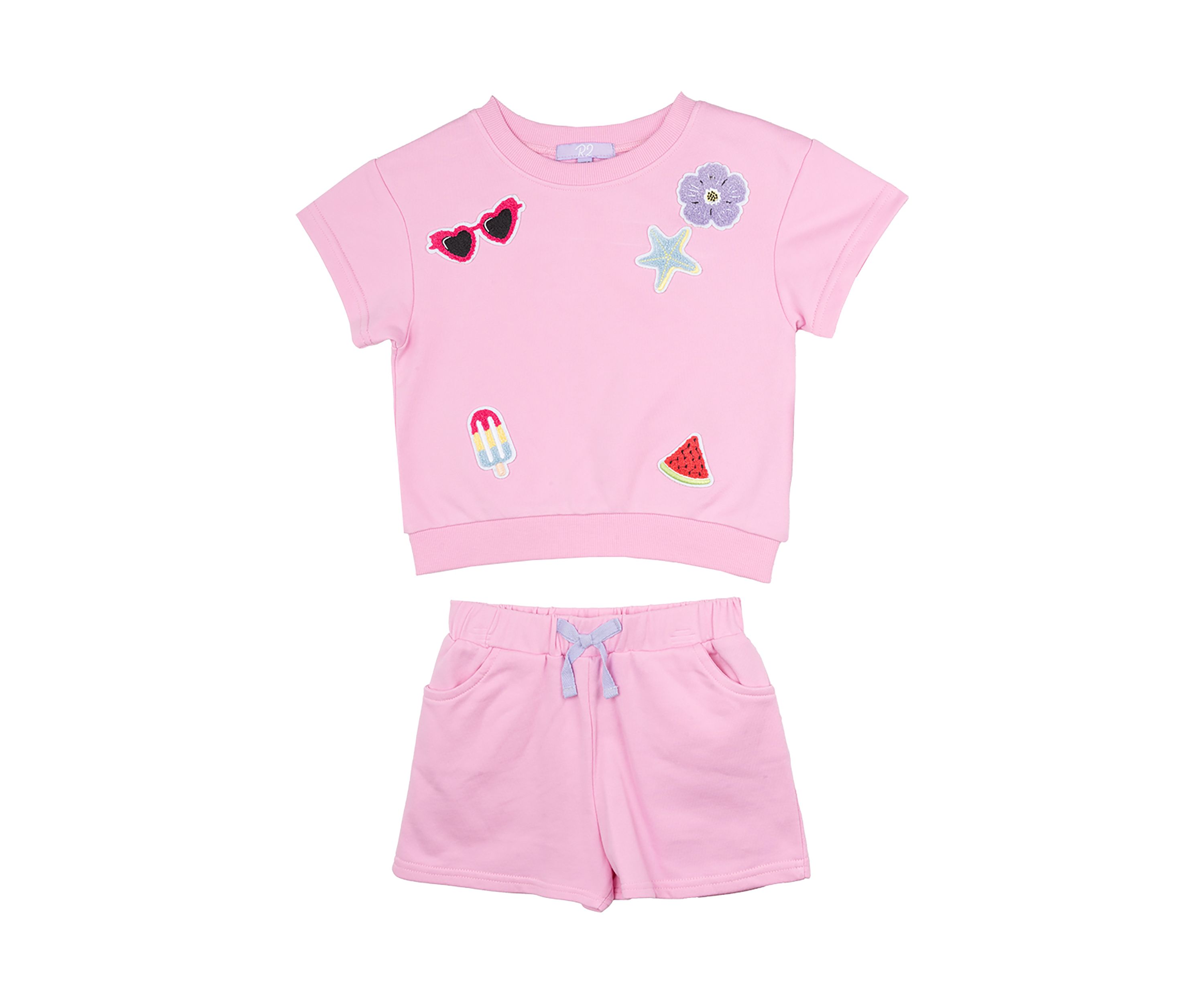 Toddler Girls French Terry Icons Set 
