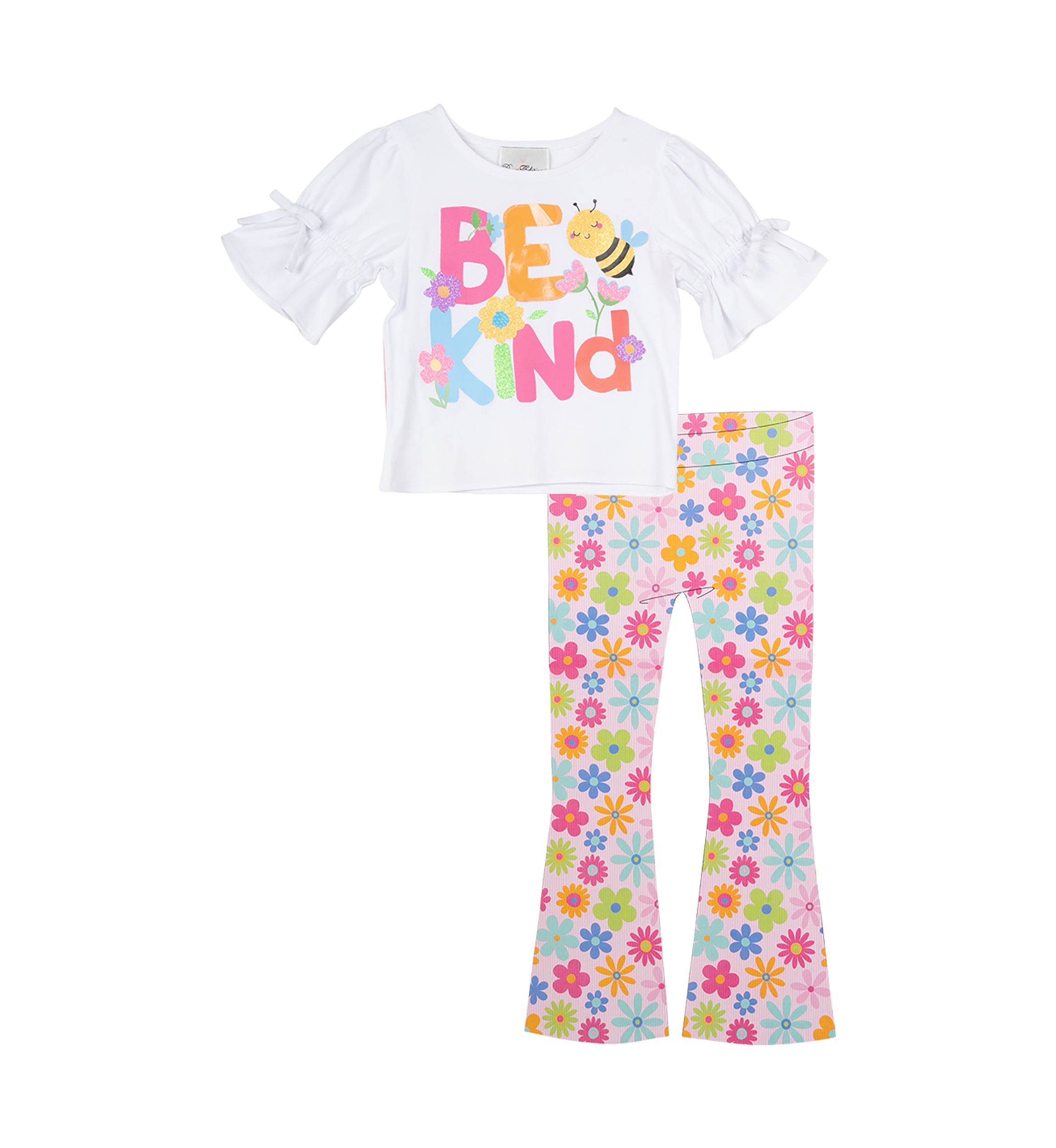 Toddler Girls Be Kind Graphic Set