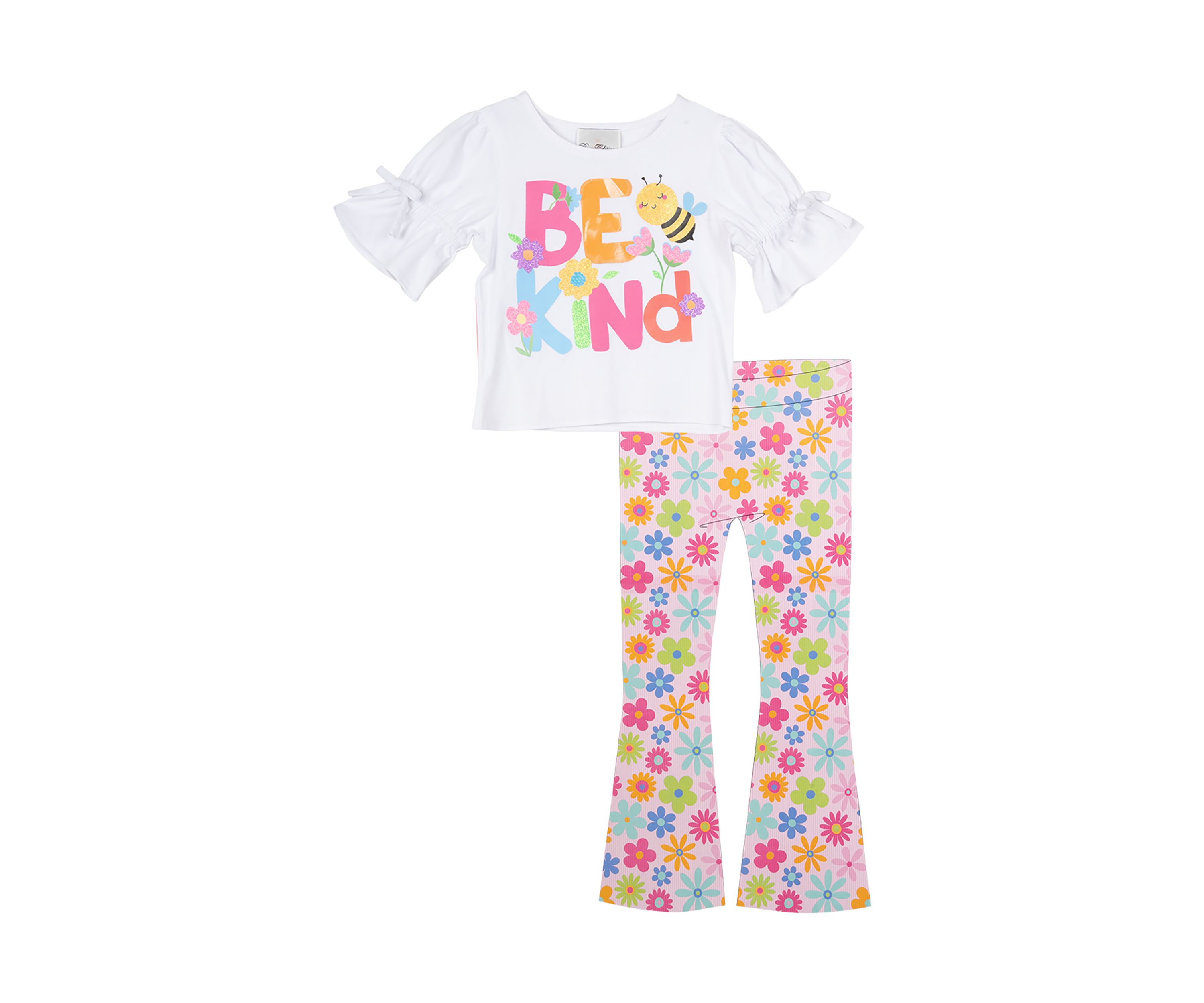 Toddler Girls Be Kind Graphic Set