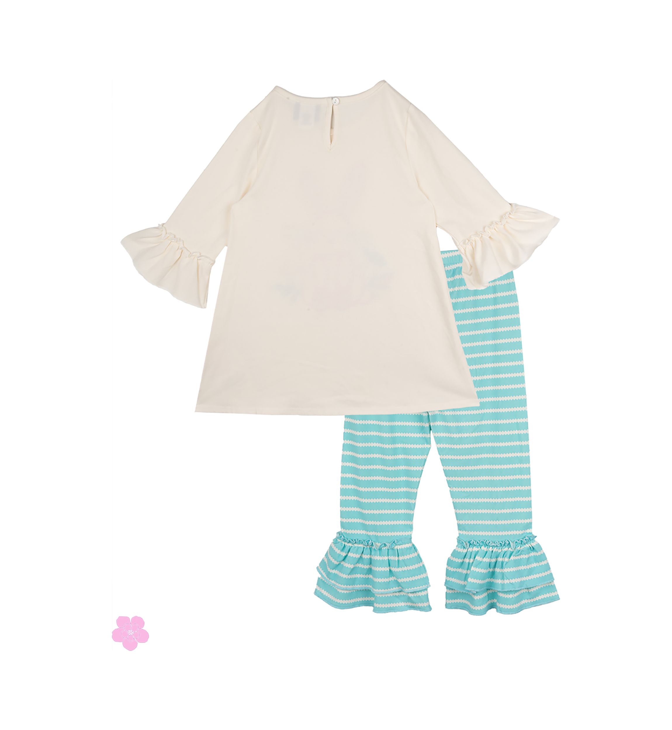 Toddler Girls Solid Knit Bunny Set