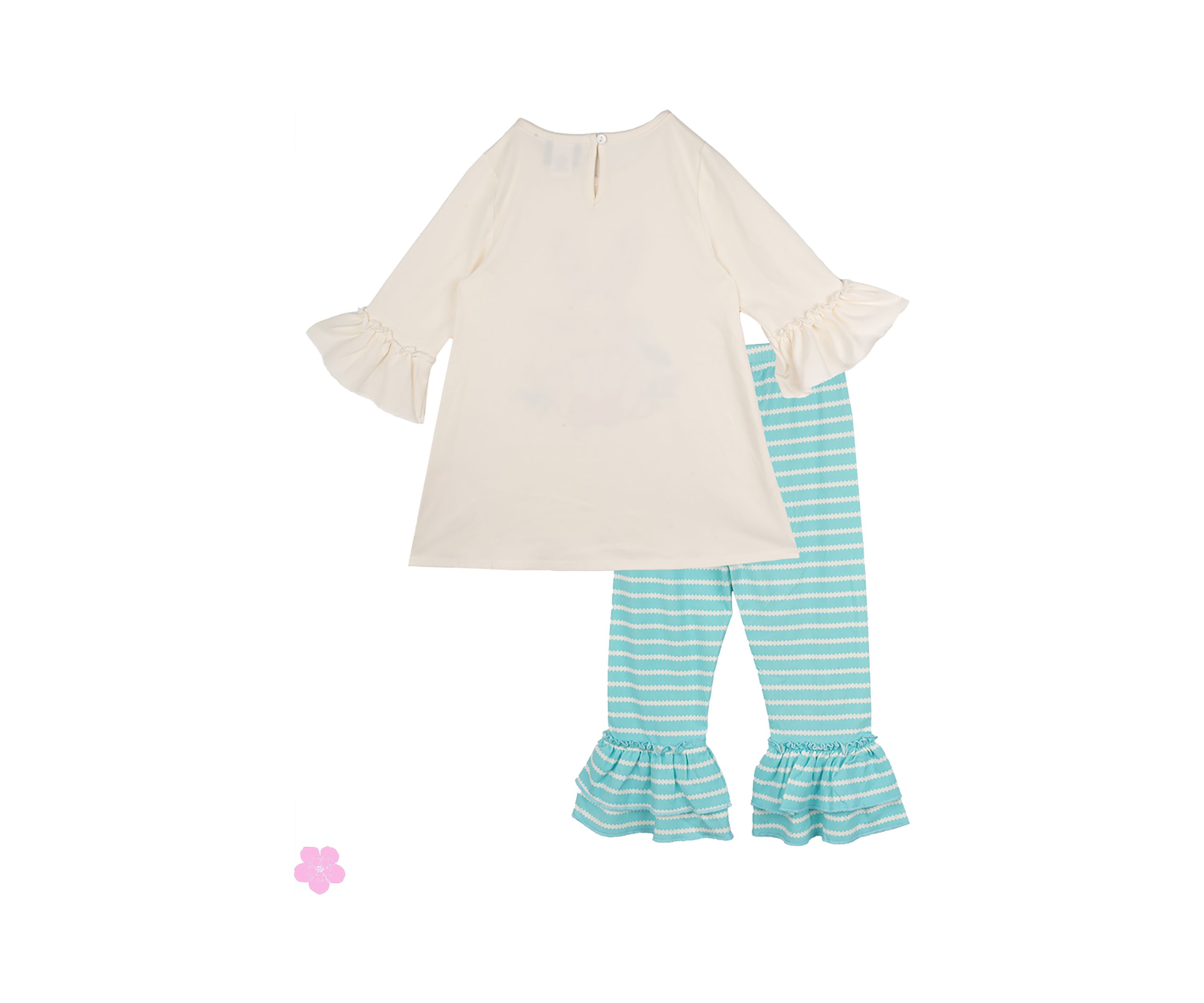 Toddler Girls Solid Knit Bunny Set