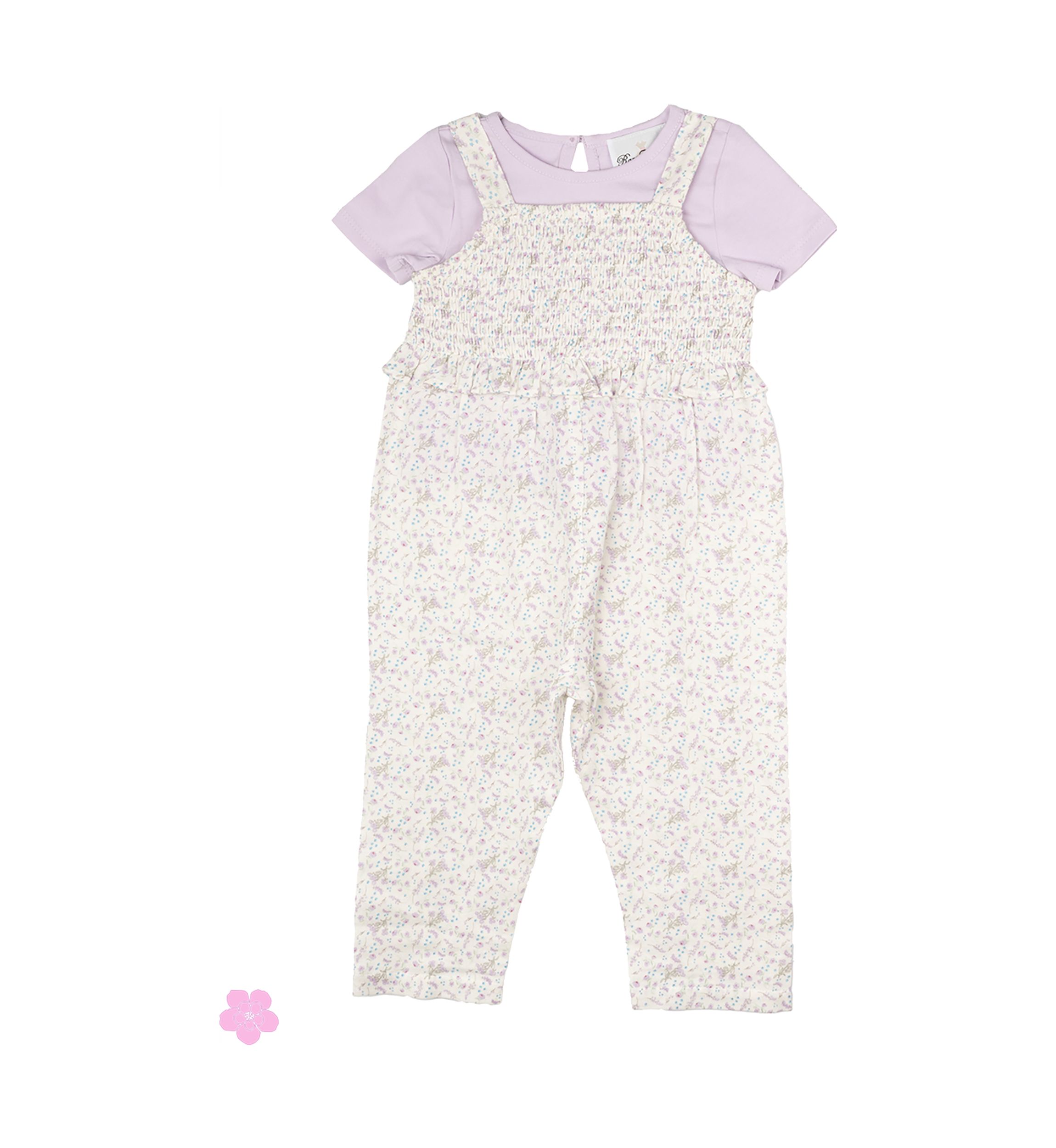 Toddler Knit Top and Printed Jumpsuit Set