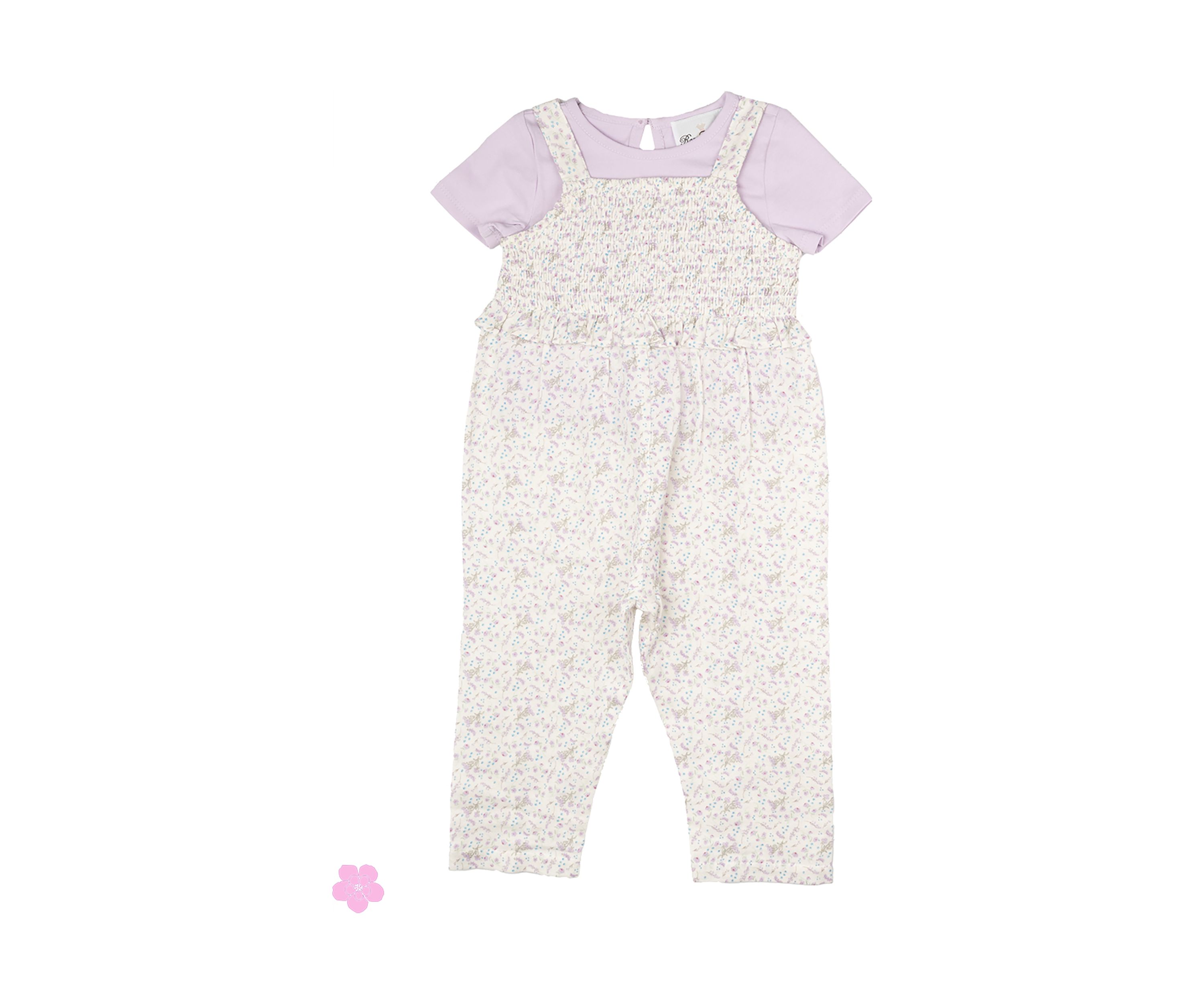 Toddler Knit Top and Printed Jumpsuit Set