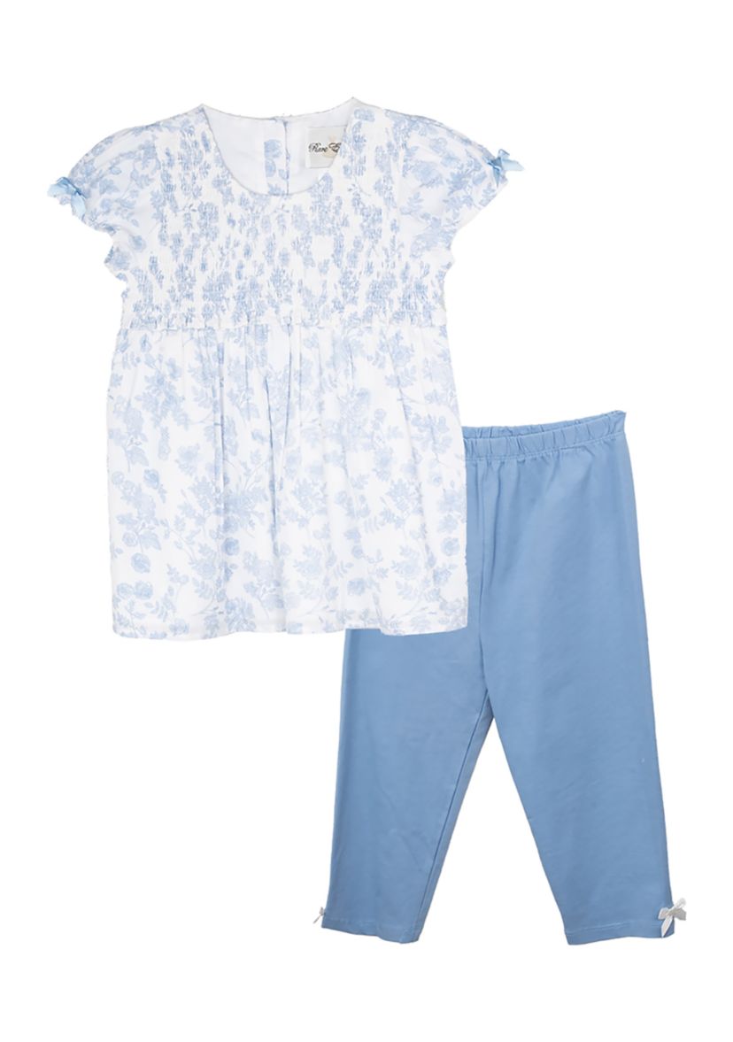 Toddler Girls Printed Voile Set
