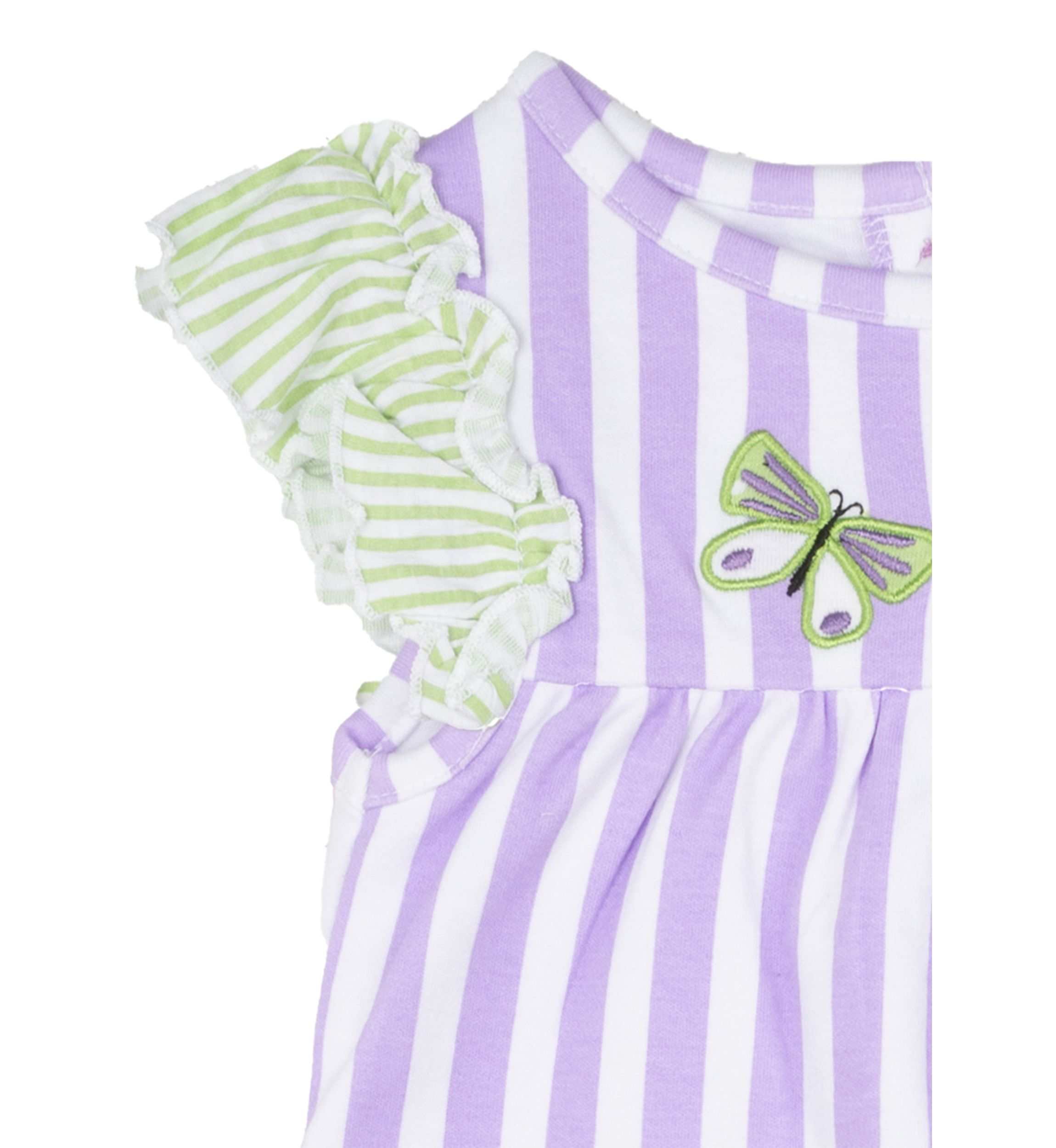 Toddler Girls Ruffle Top and Printed Pants Set