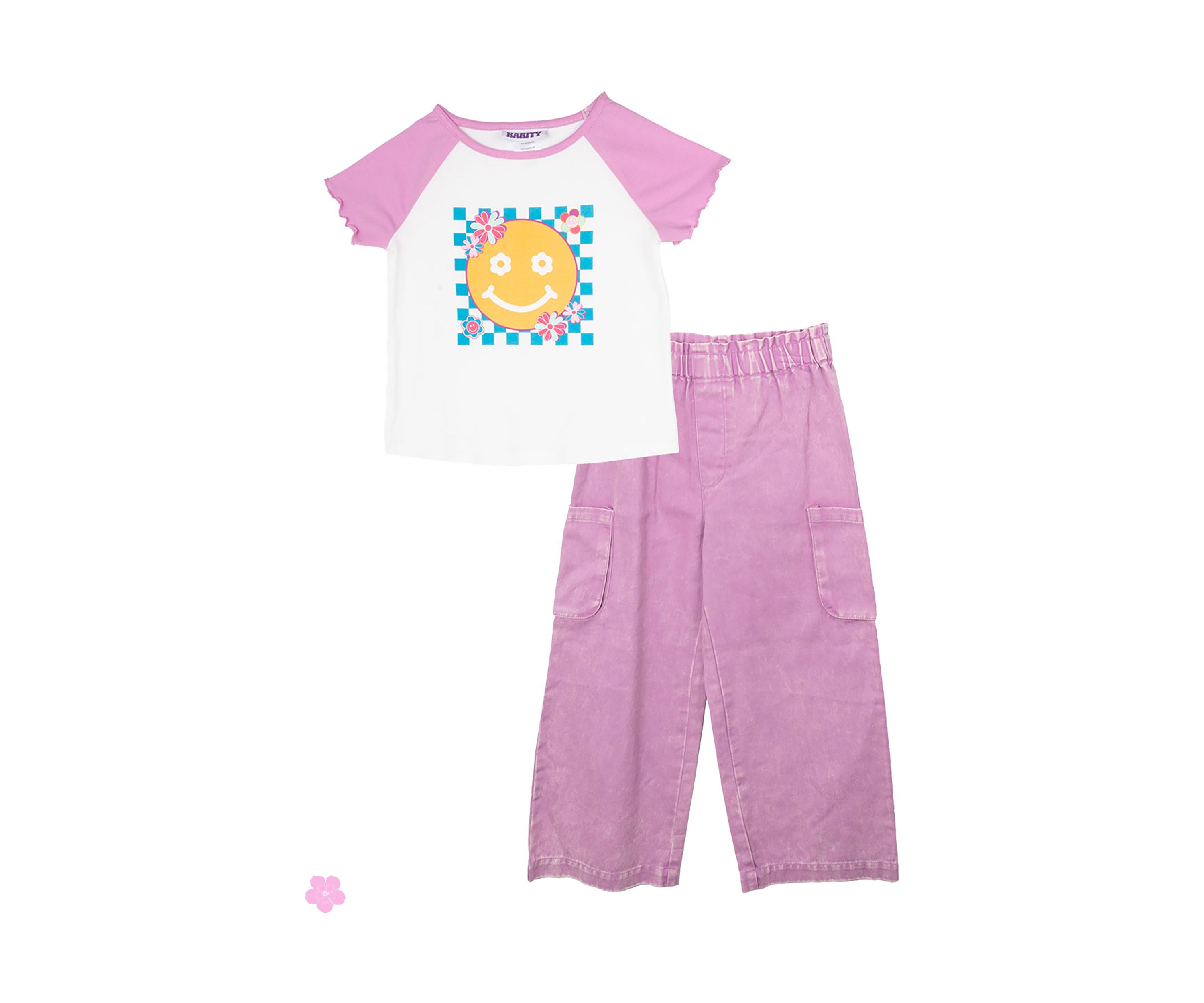 Toddler Girls Graphic T-Shirt and Cargo Pants Set