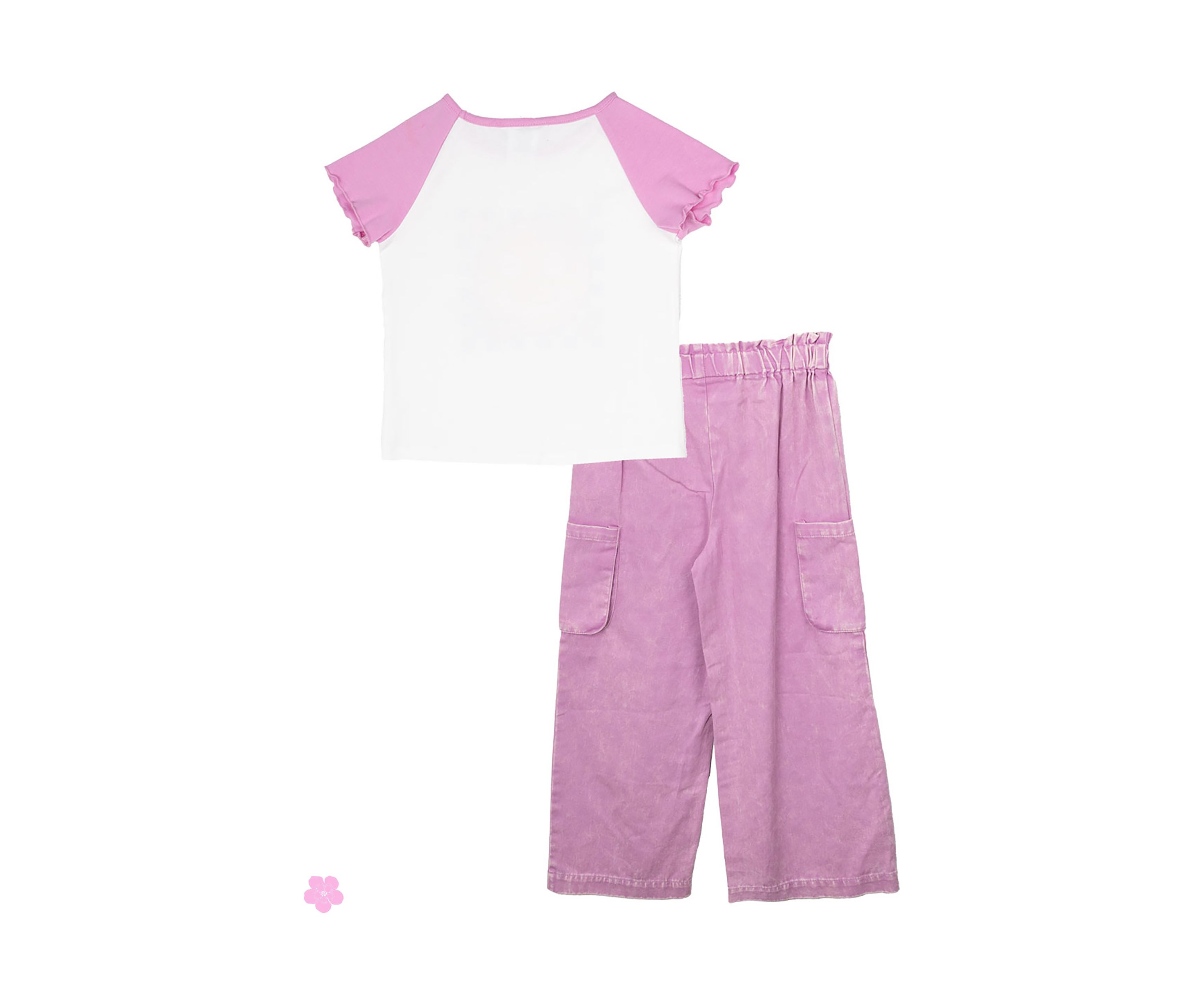 Toddler Girls Graphic T-Shirt and Cargo Pants Set