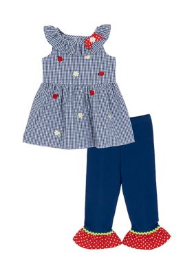Rare Editions Toddler Girls Ladybug Seersucker Set