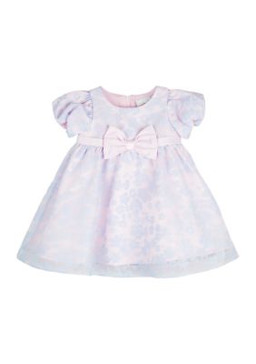 Rare Editions Baby Girls 3-24 Months Flutter-Sleeve Pin-Dotted