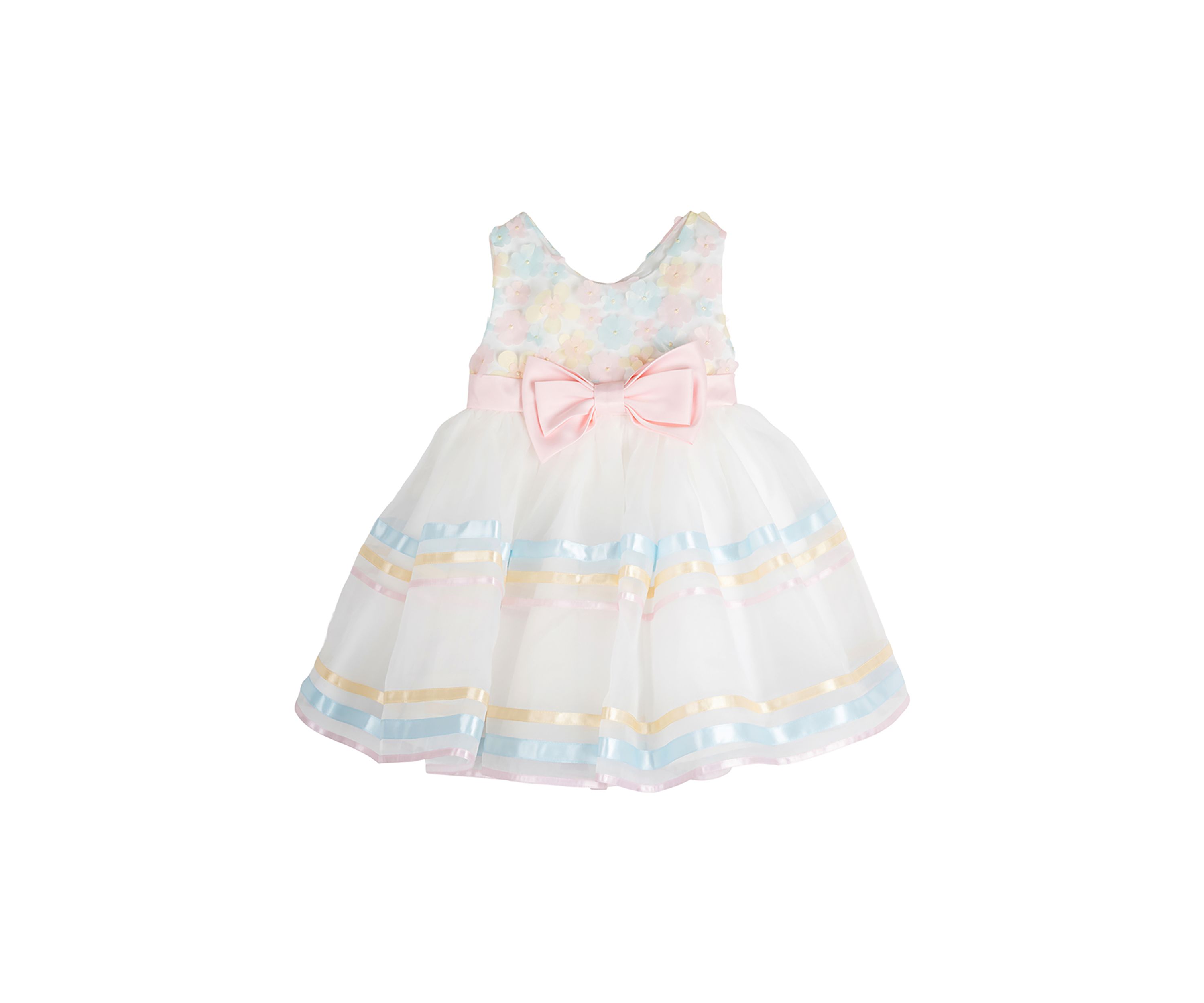 Baby Girls Floral Mesh Organza Dress
