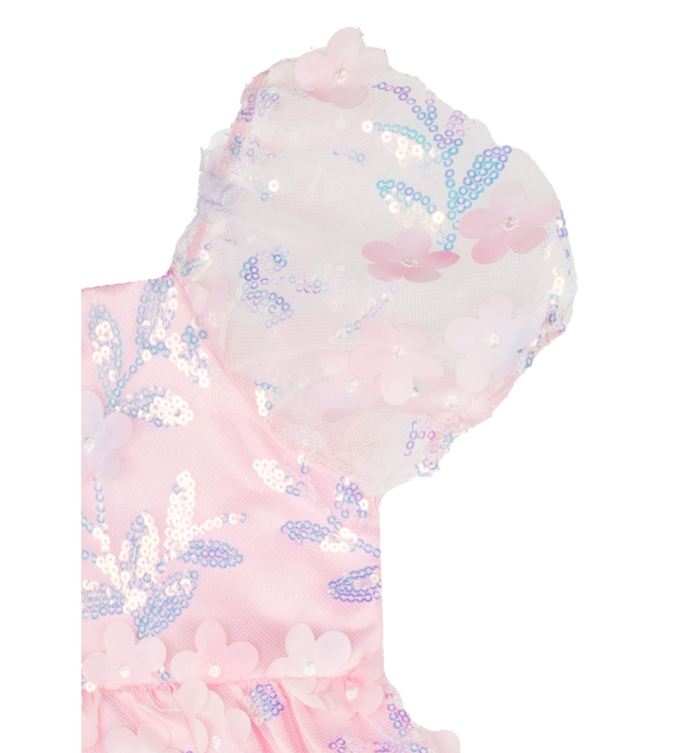 Baby Girls 3D Flower Sequin Dress