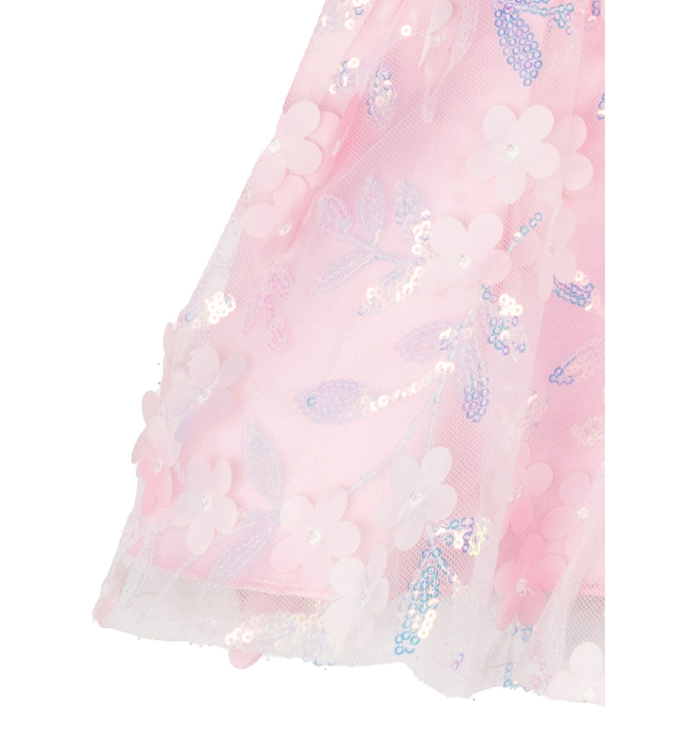 Baby Girls 3D Flower Sequin Dress