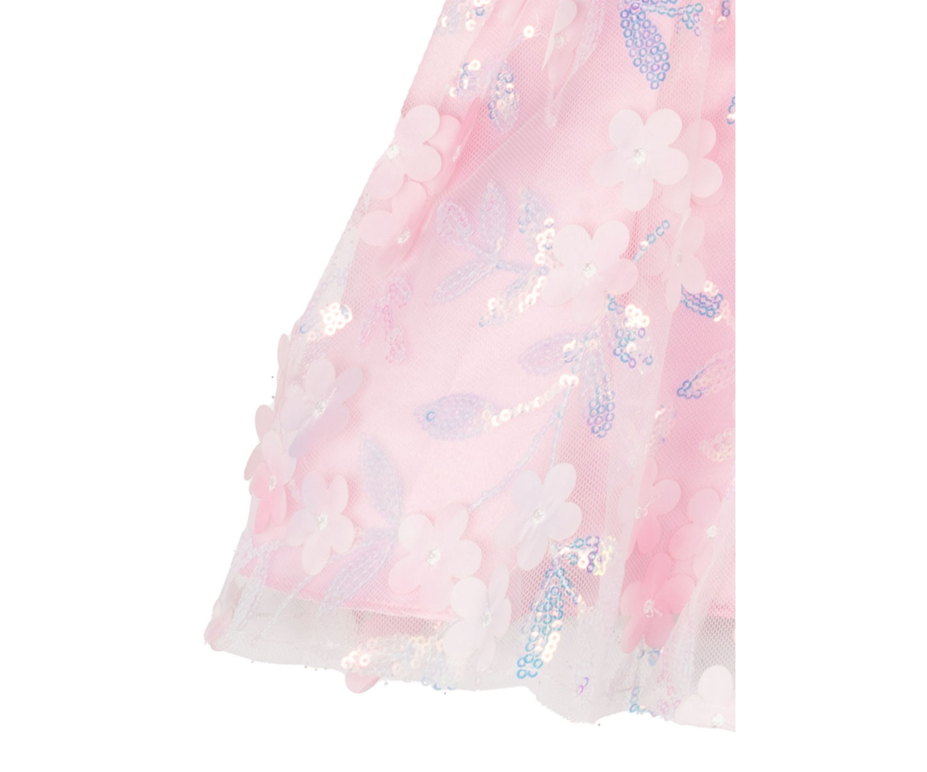 Baby Girls 3D Flower Sequin Dress