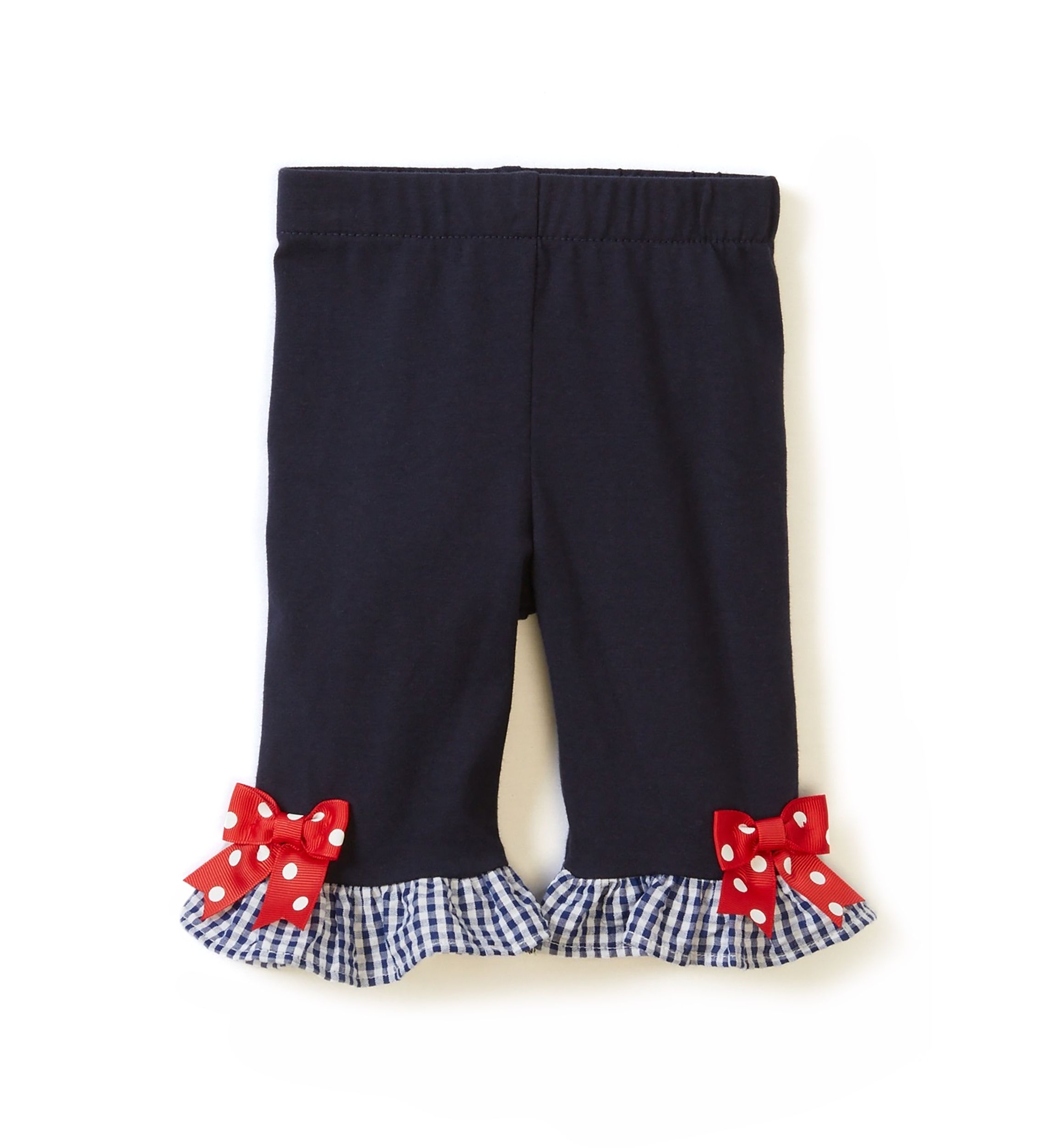 Baby Girls Seersucker Ladybug Embroidered Top and Leggings Set