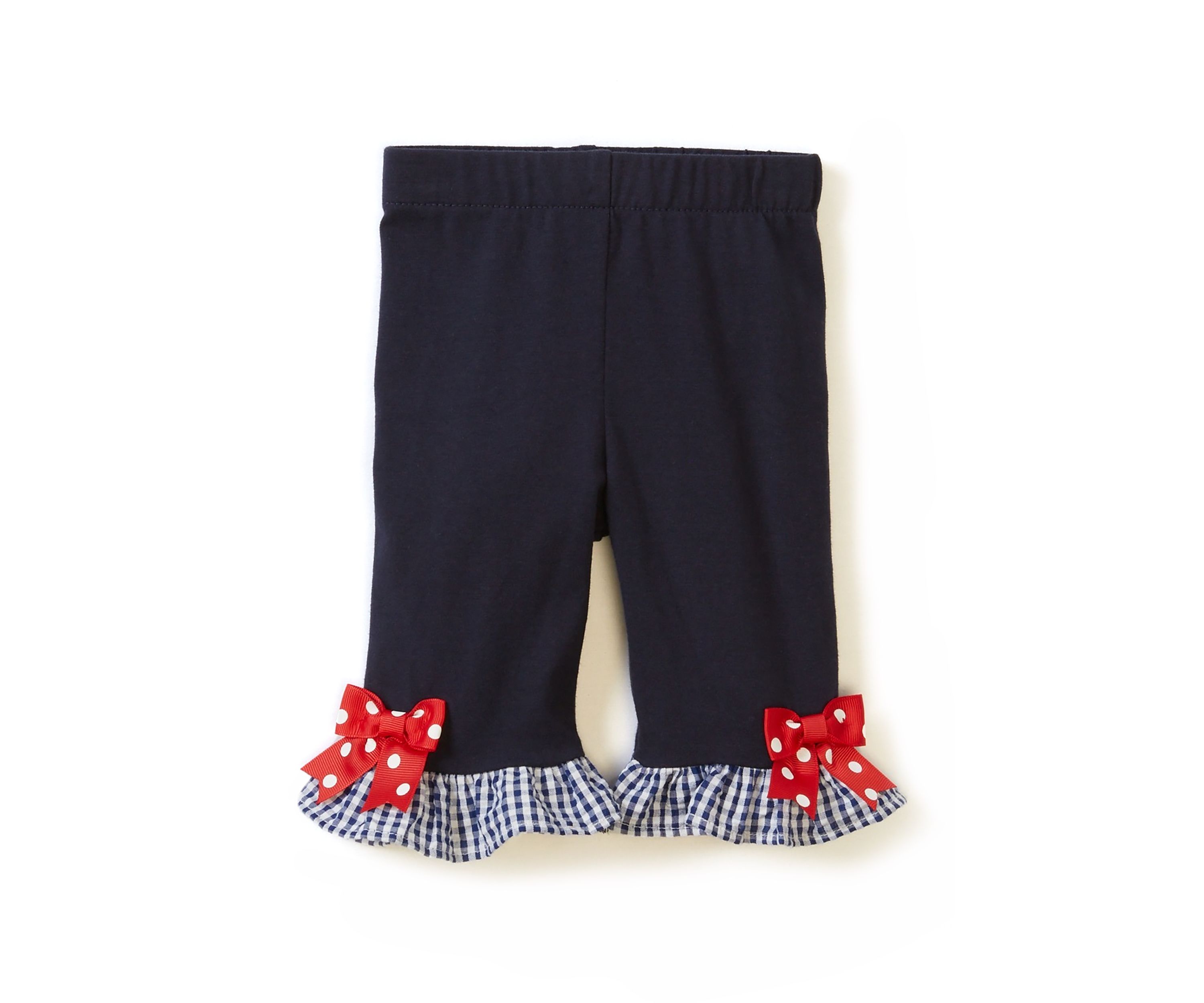 Baby Girls Seersucker Ladybug Embroidered Top and Leggings Set