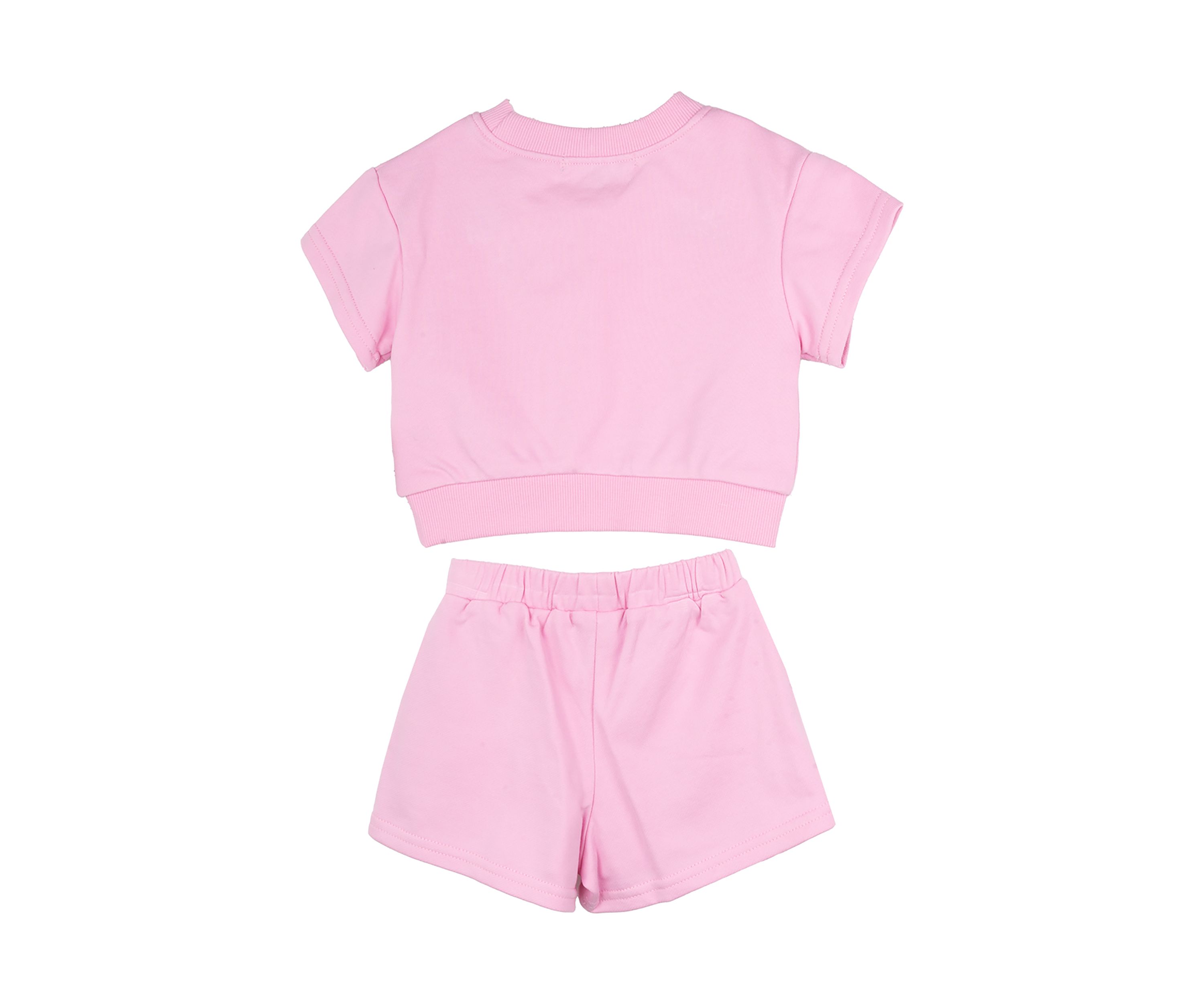 Baby Girls French Terry Appliqué Top and Shorts Set
