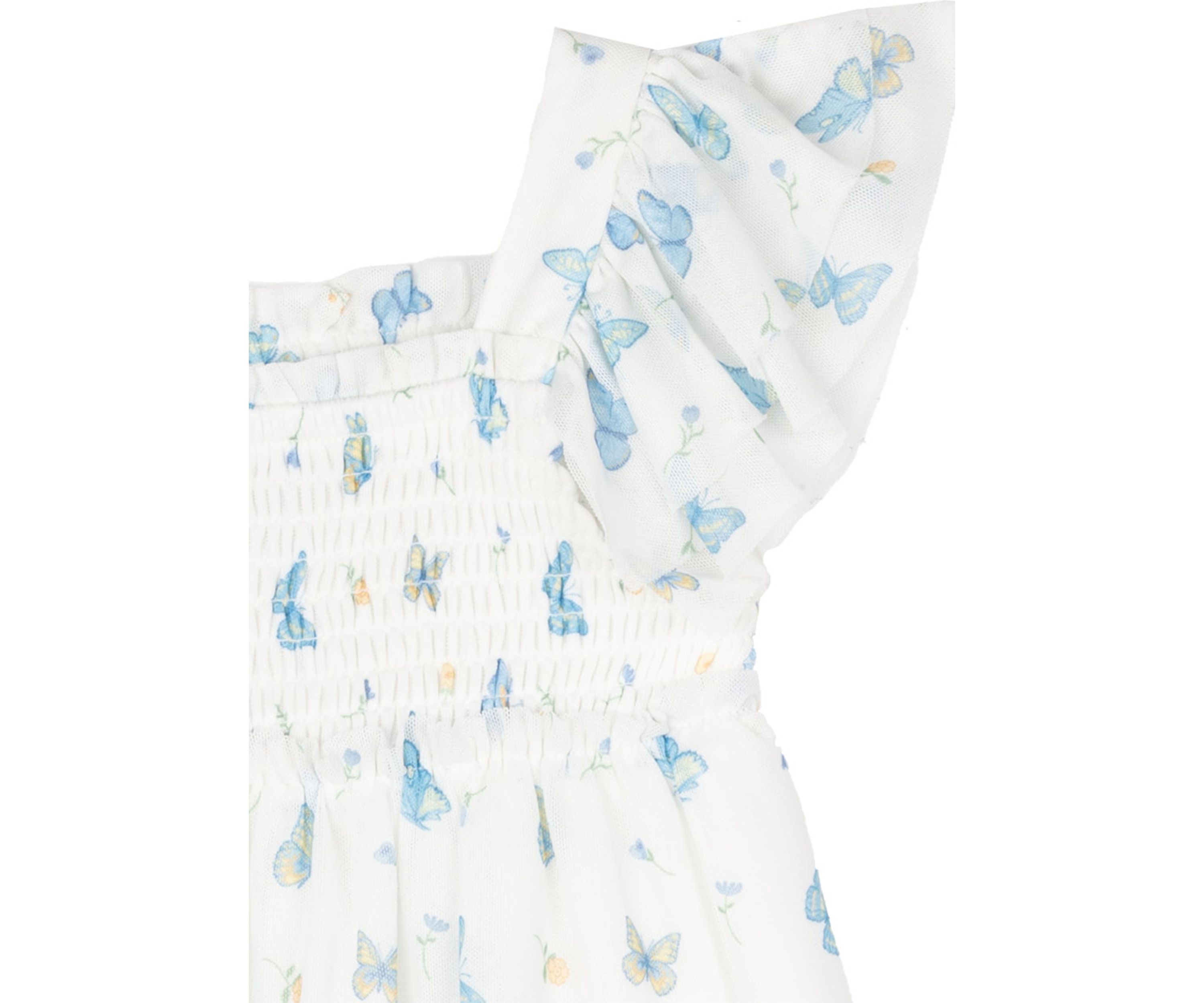 Baby Girls Butterfly Printed Mesh Dress