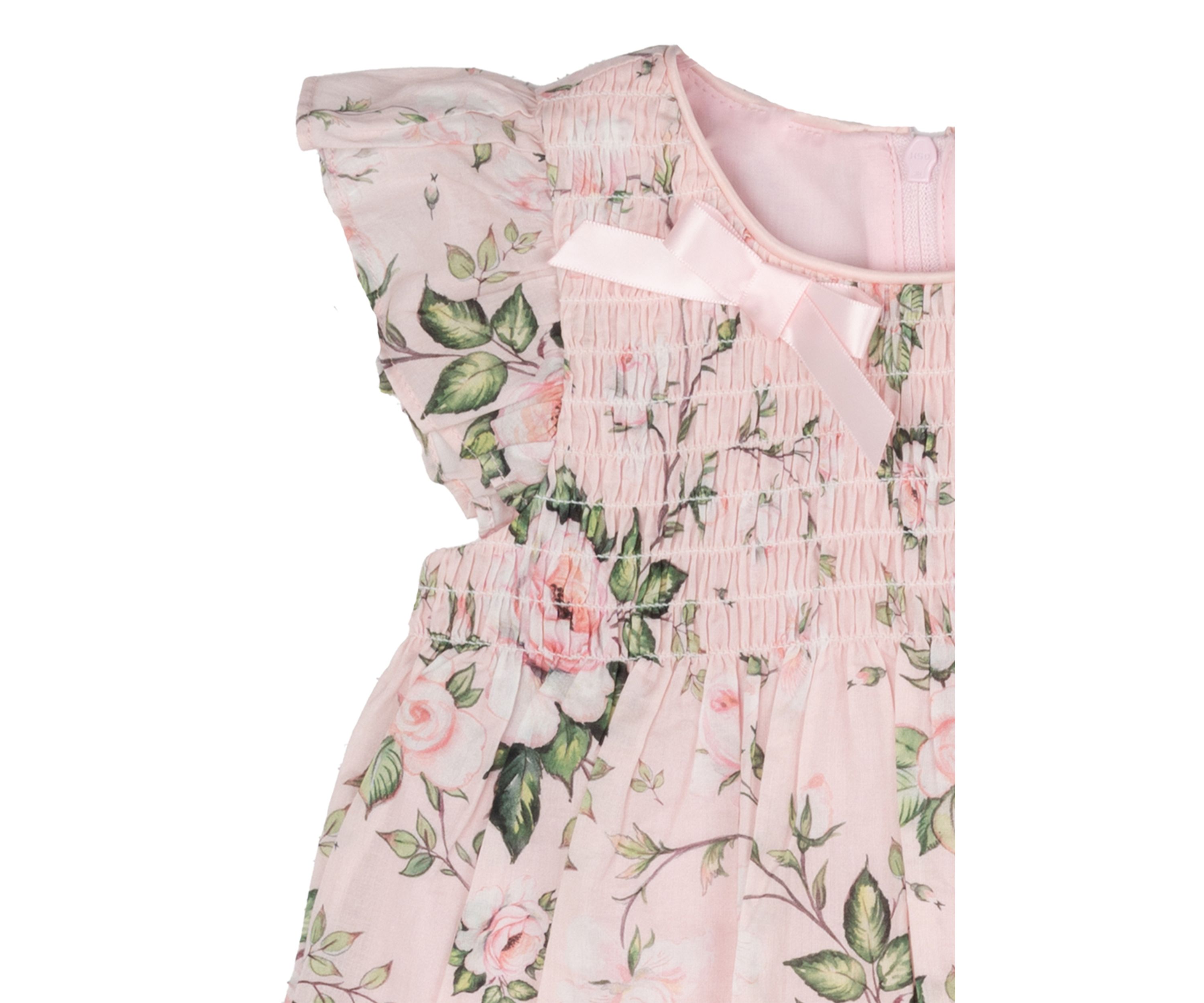 Baby Girls Printed Smocked Dress
