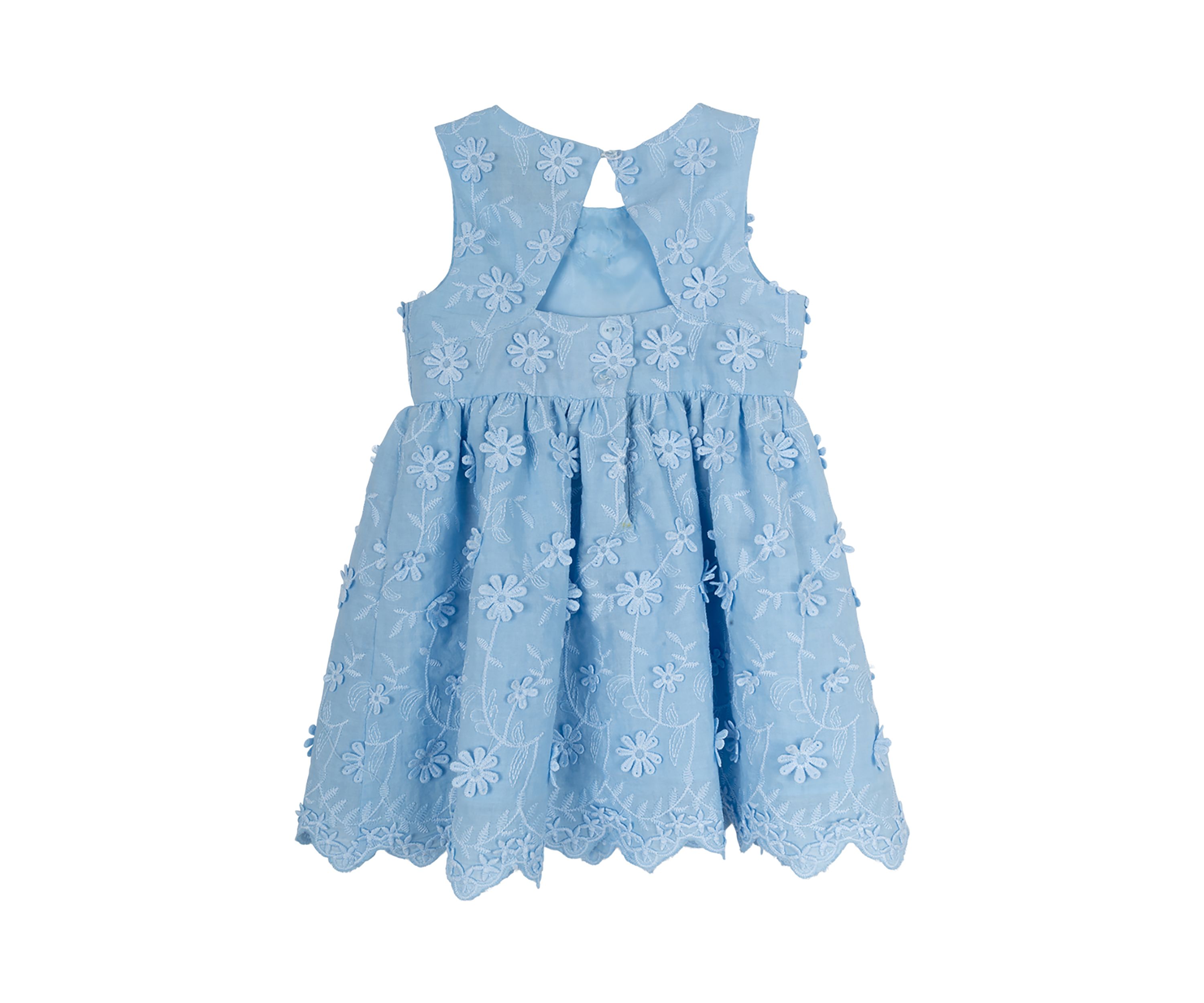 Baby Girls 3D Embroidered Cotton Dress