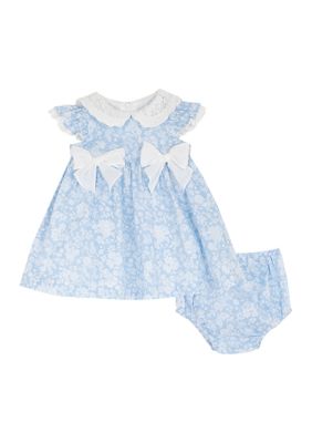 vivienne westwood blue dress Organic Seersucker Peter Pan Collar Dress 6 / Blue Seersucker main image 0
