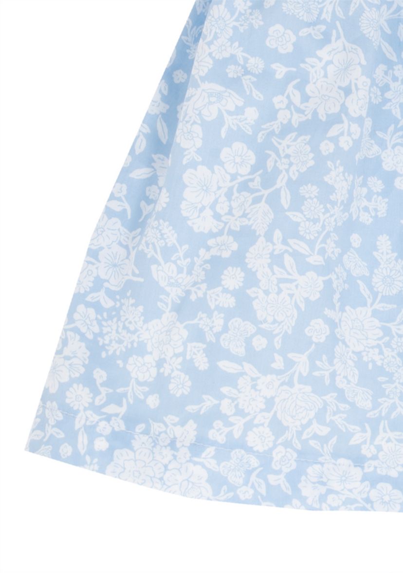 blue floral day dress Maxi Dress Blue Floral Long Dress Charms Maxi Dress Size 4