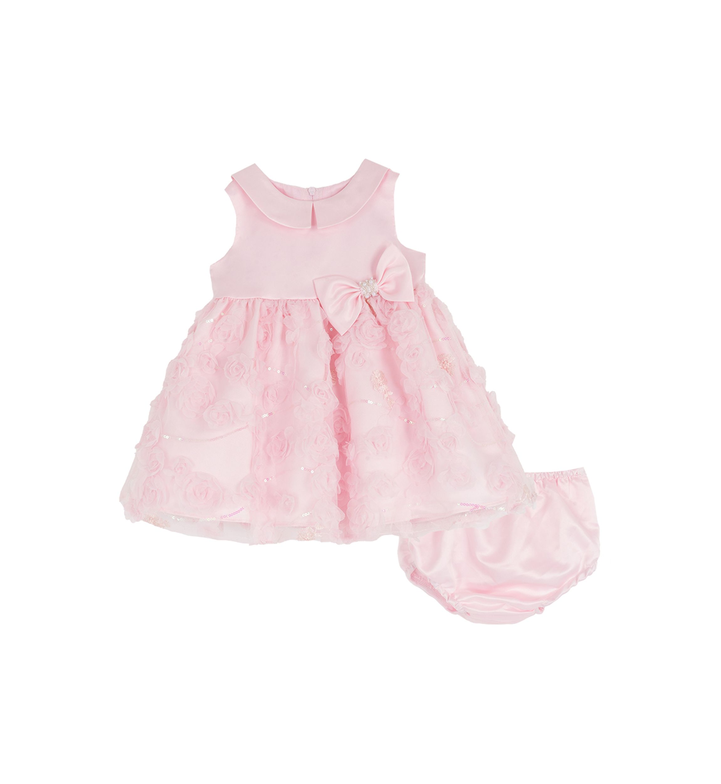 baby dresses Isla Chambray Baby Dress + Bloomer (Organic Cotton) Ocean Blue / 6-12M