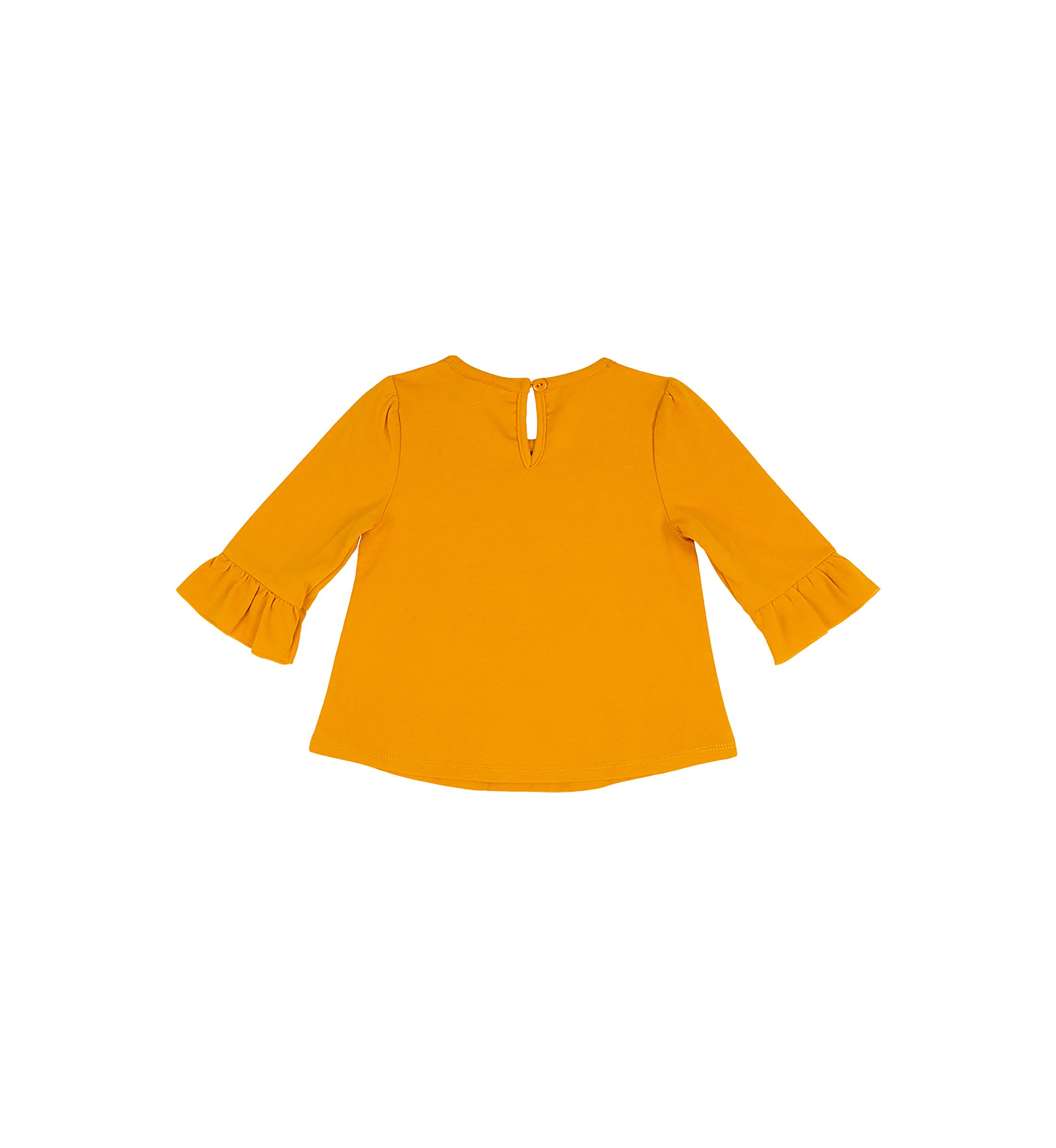 Toddler Girls 3/4 Ruffle Sleeve Toucan Top 